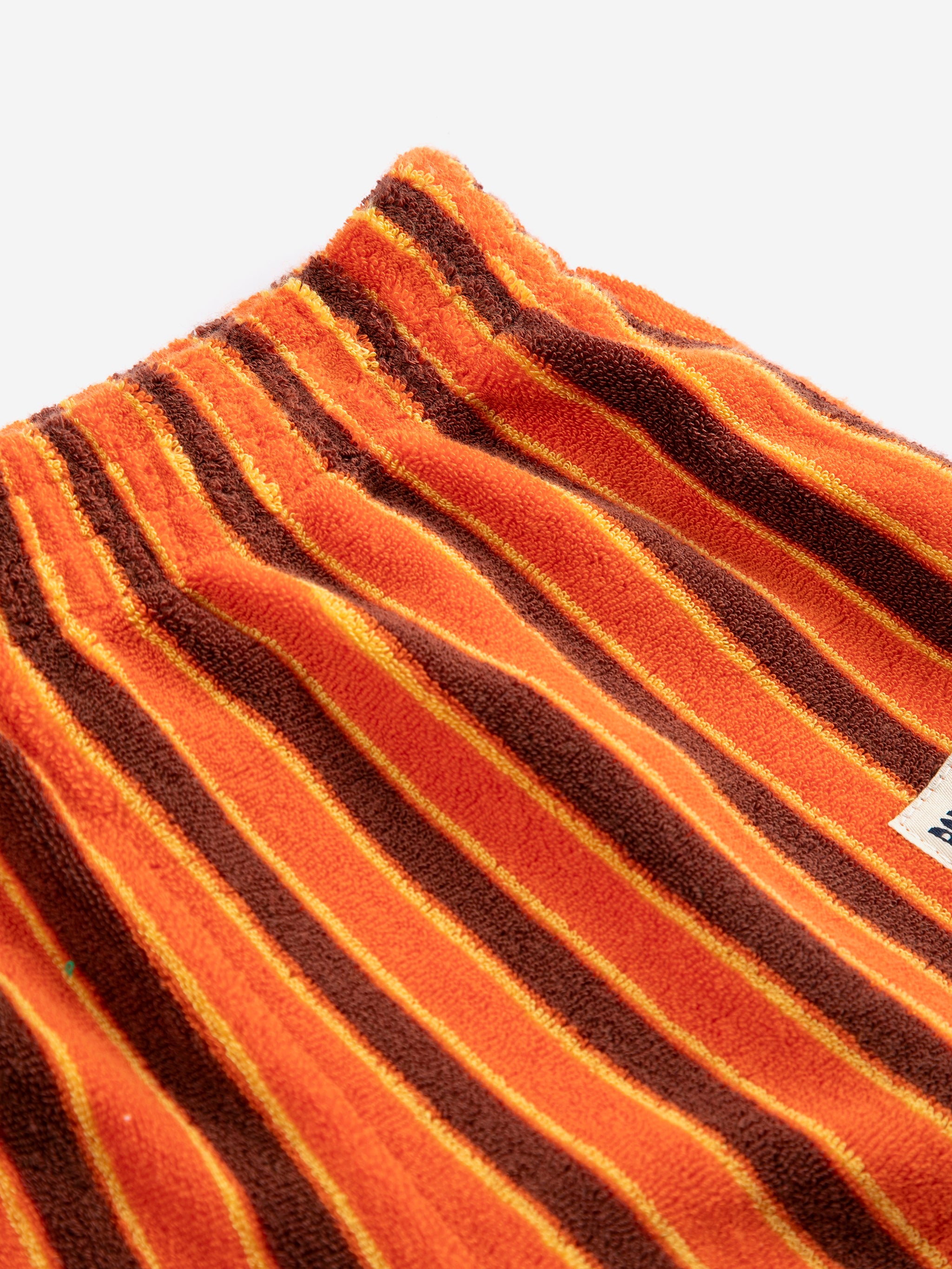 Striped Brick Terry Cloth Shorts