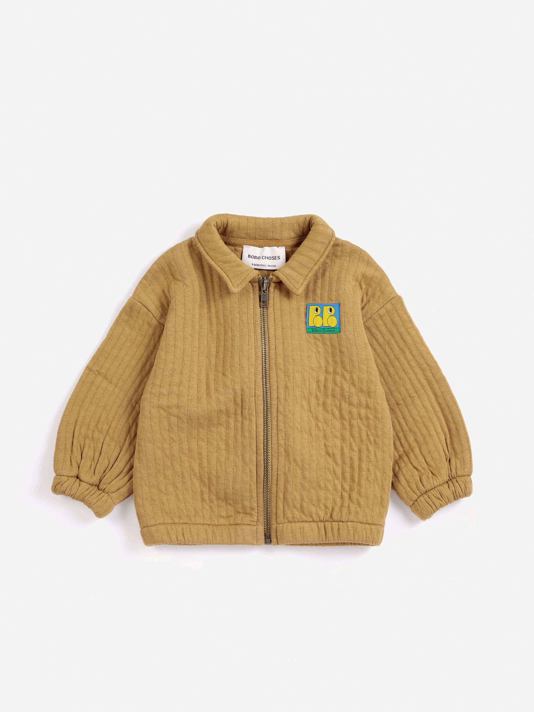 Booo Bo Choses Tag quilted zipped sweatshirt