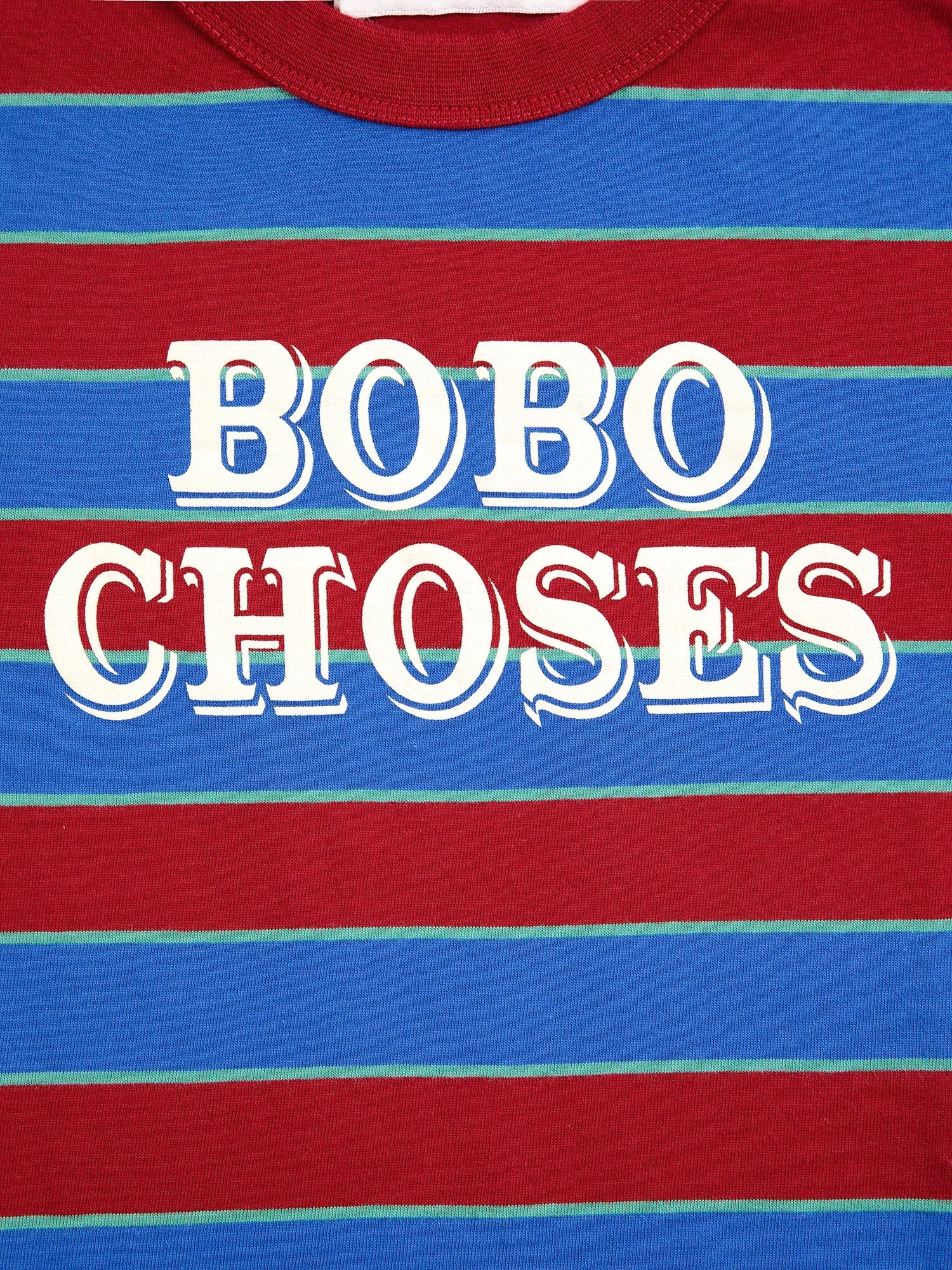 Bobo Choses Embossed stripes T‑shirt