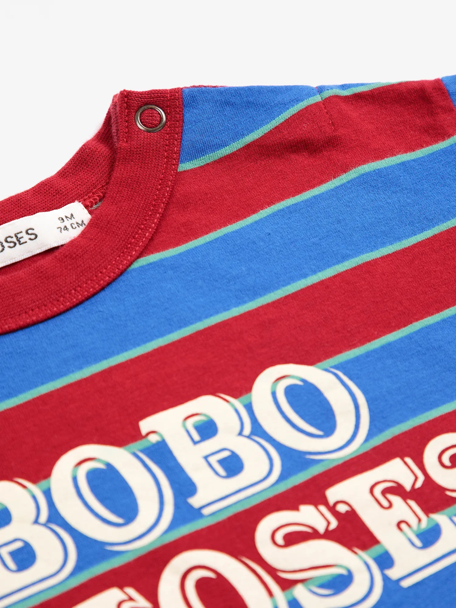 Bobo Choses Embossed stripes T‑shirt