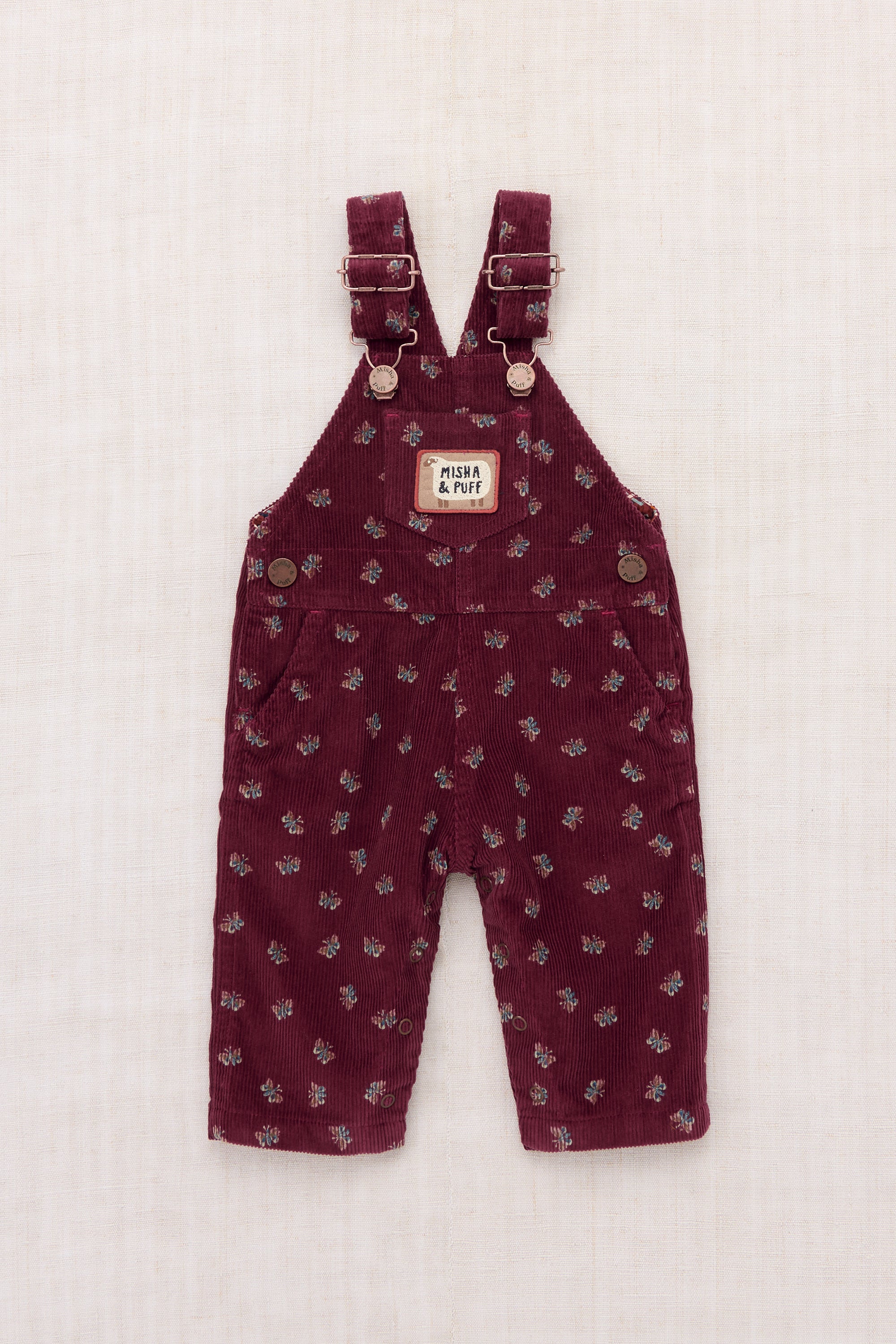 Baby Corduroy Carpenter Overall - Cambridge Mariposa