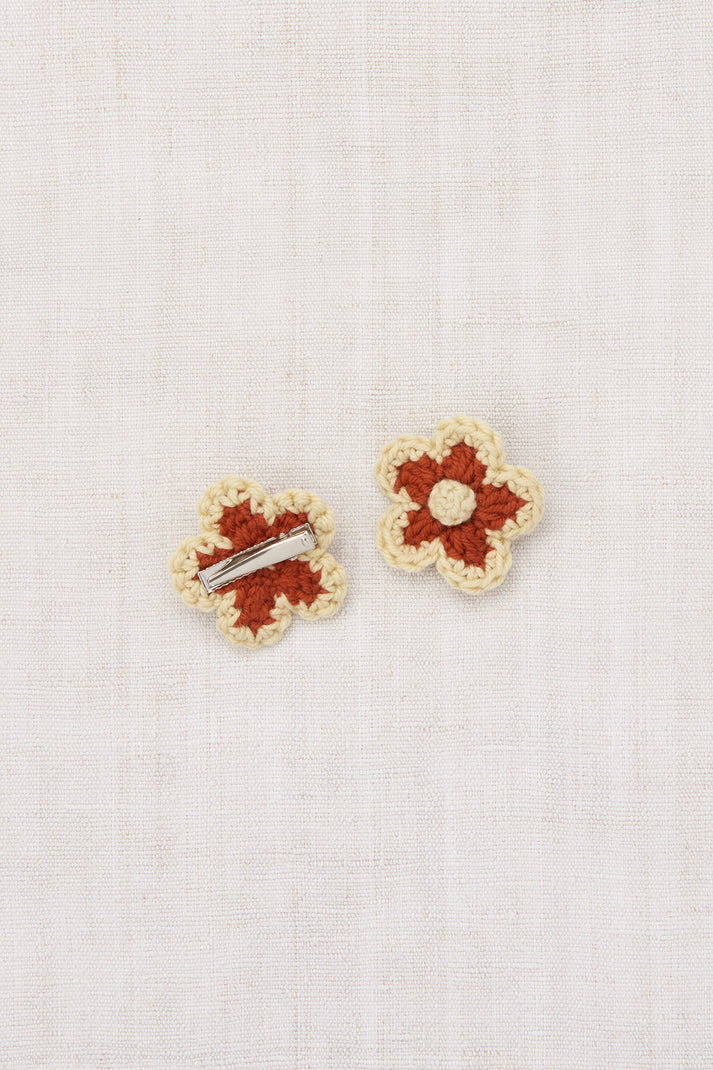 Medium Flower Clip Set, Chili Spice