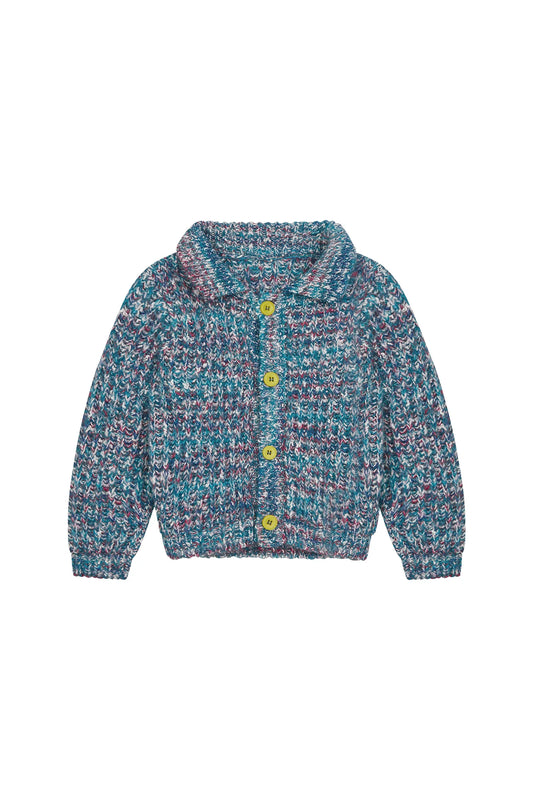 Blue Confetti Cardigan