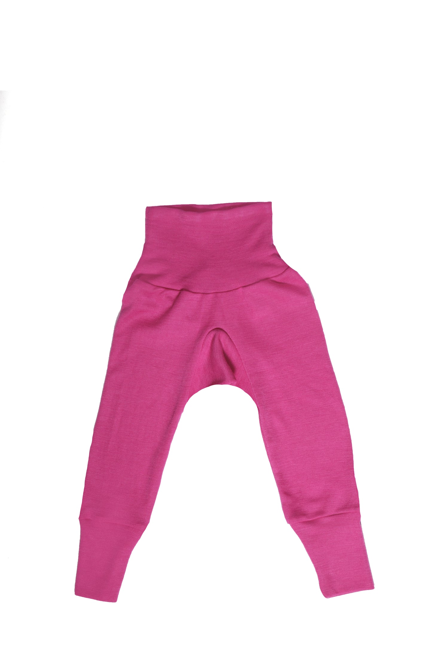 Baby Wool and Silk Trousers- Pink