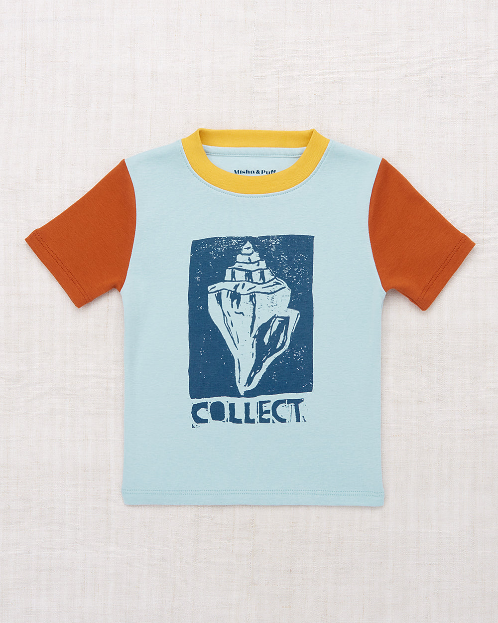 Collect Ringer Tee - Sky