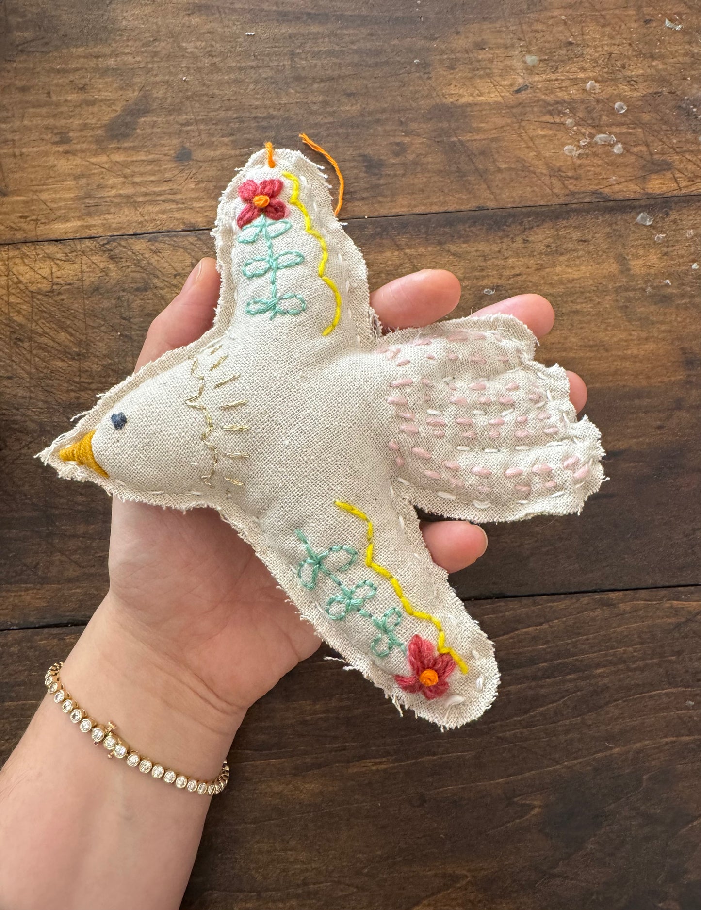 Embroidered Dove D