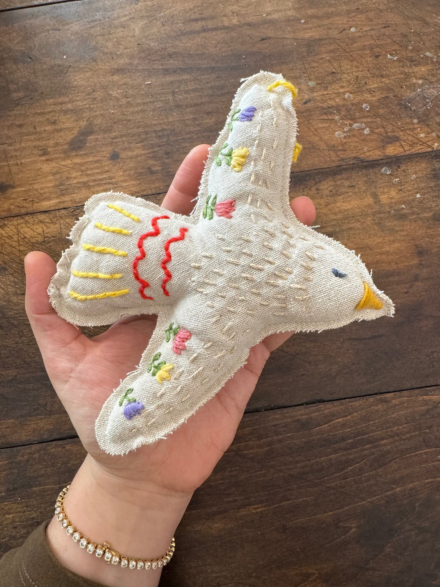 Embroidered Dove A