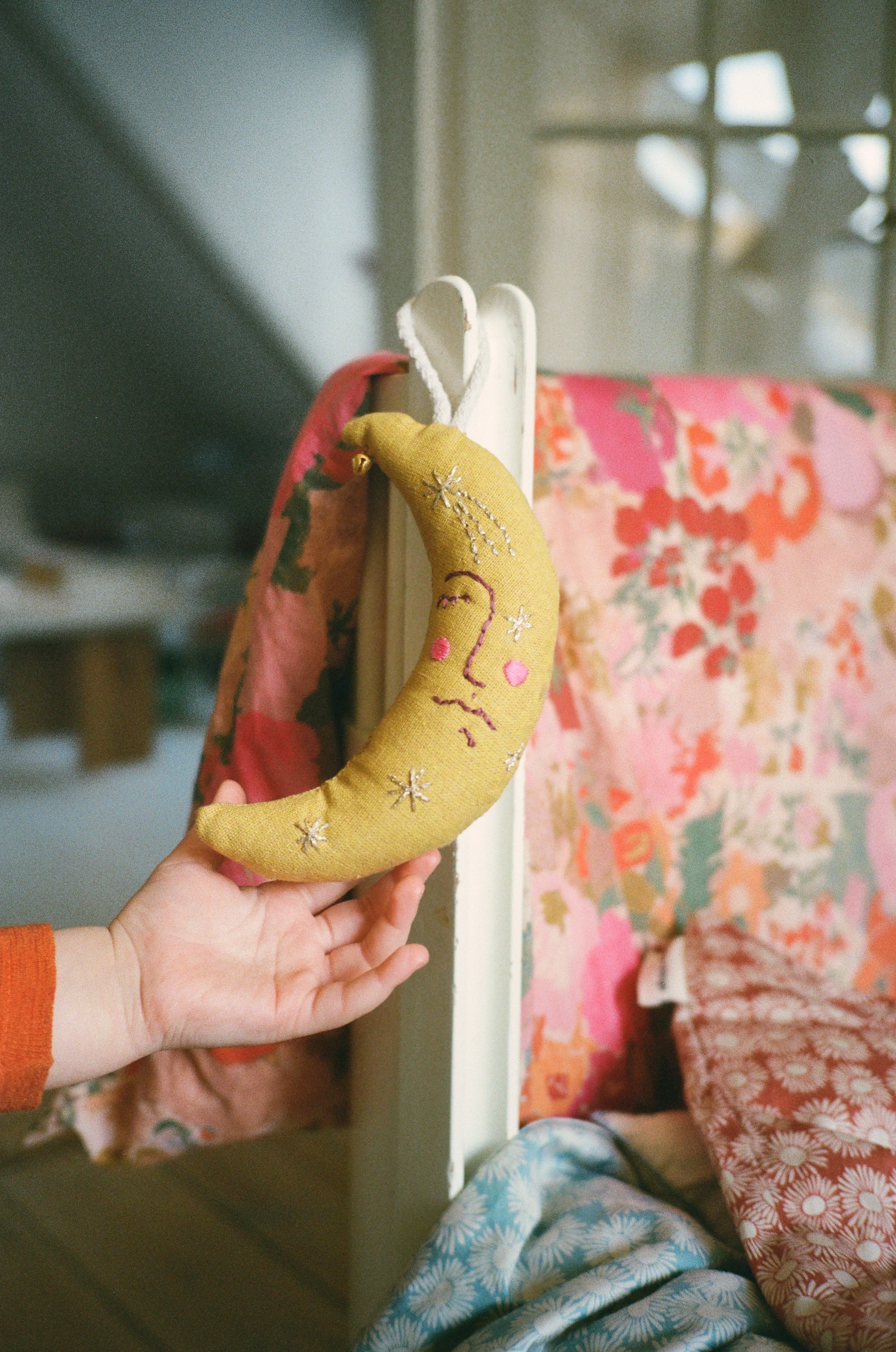 Moon Embroidered Ornament