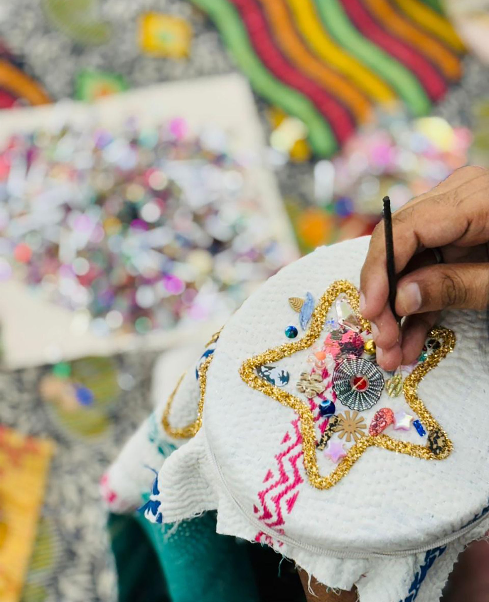 Glitter Star Ornament