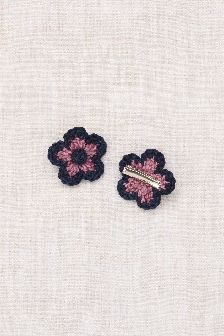 Medium Flower Clip Set, Antique Rose