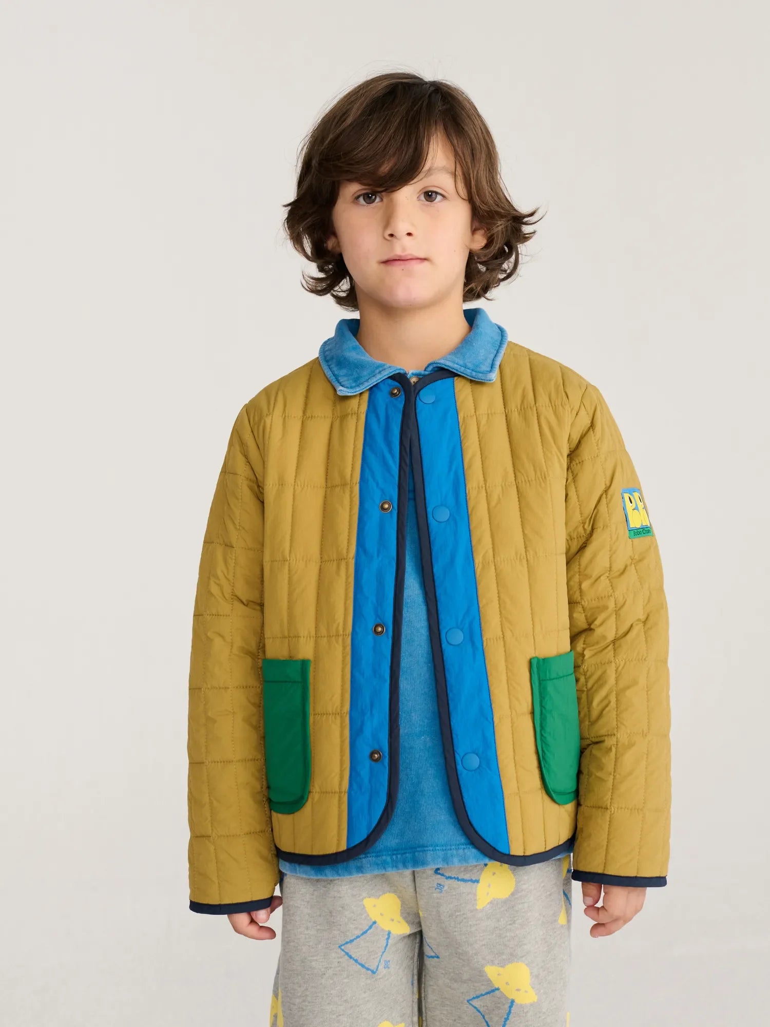 Booo Bo Choses Tag light padded jacket, Khaki