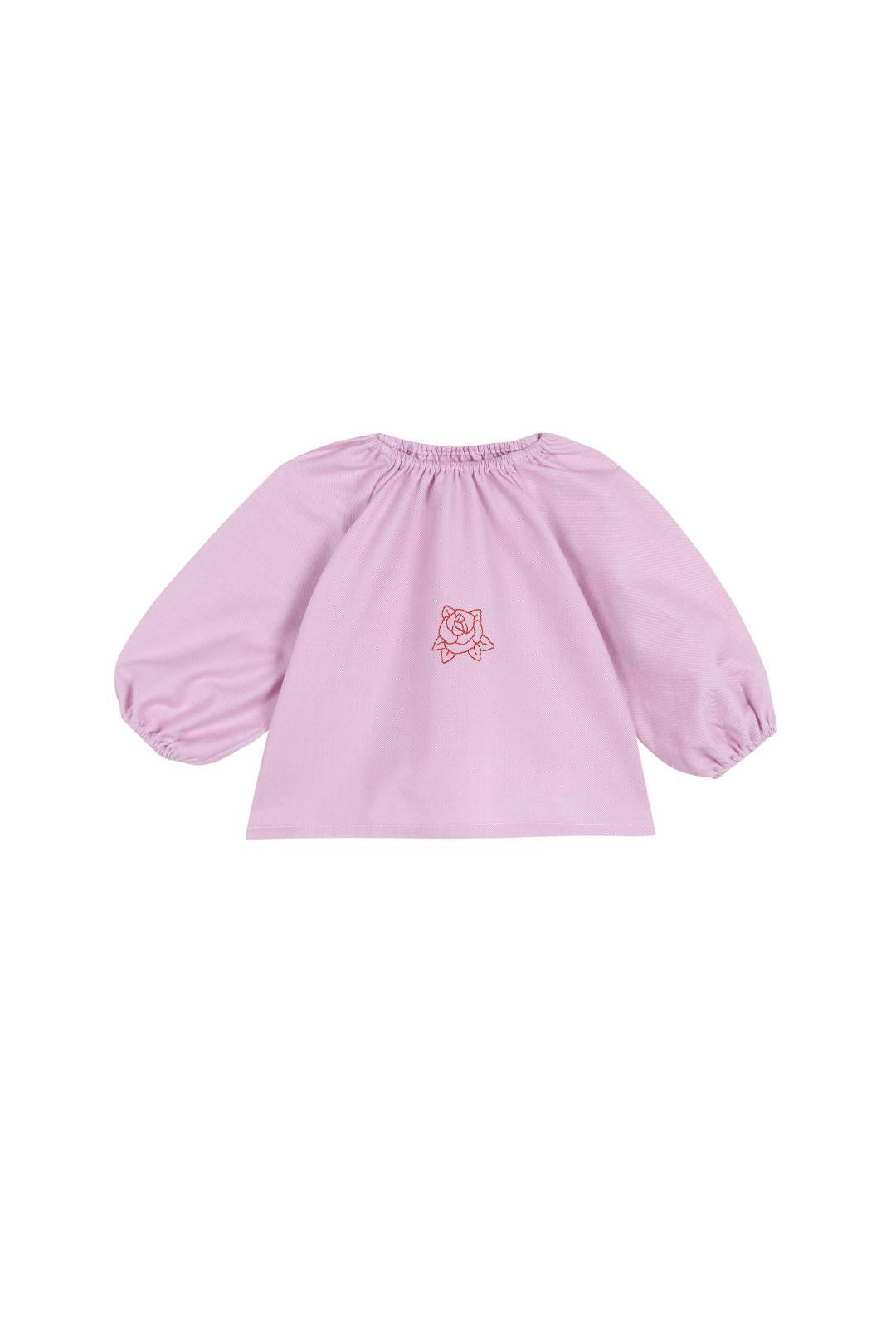 cabbage rose balloon blouse pink