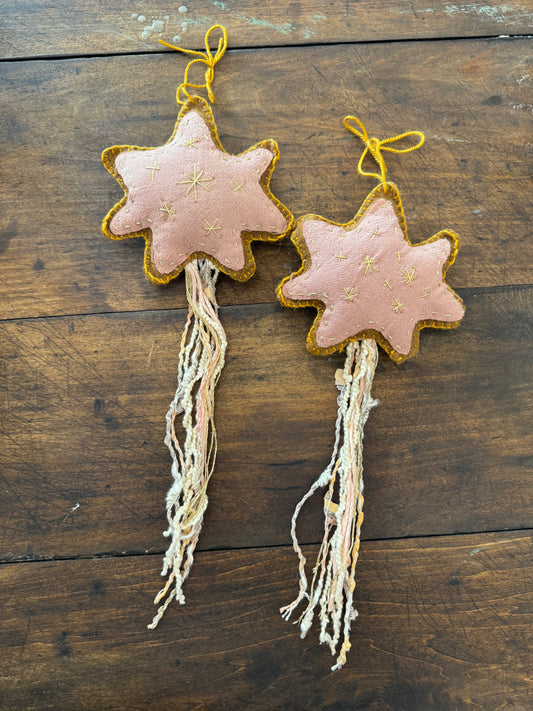 Pink Star Ornament