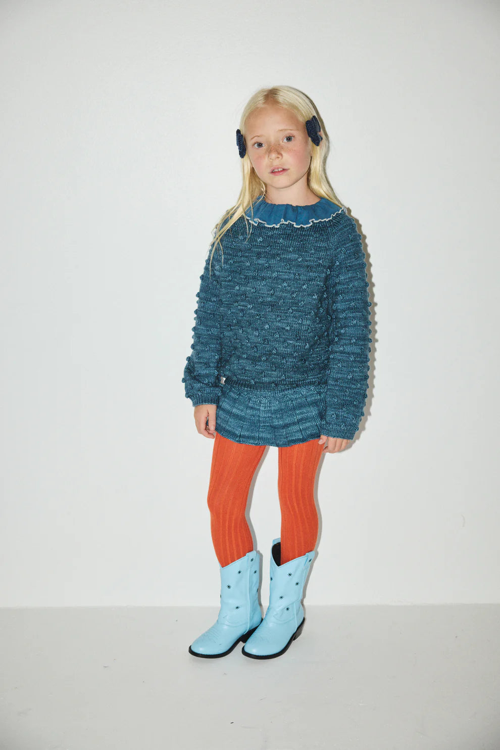 Original Popcorn Sweater, Blue Smoke