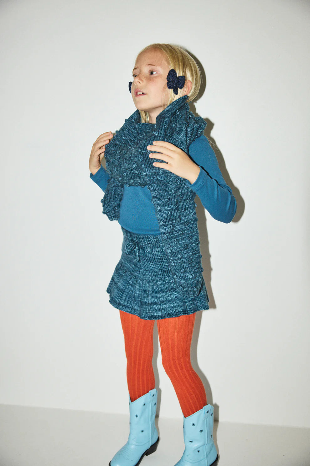 Original Popcorn Sweater, Blue Smoke