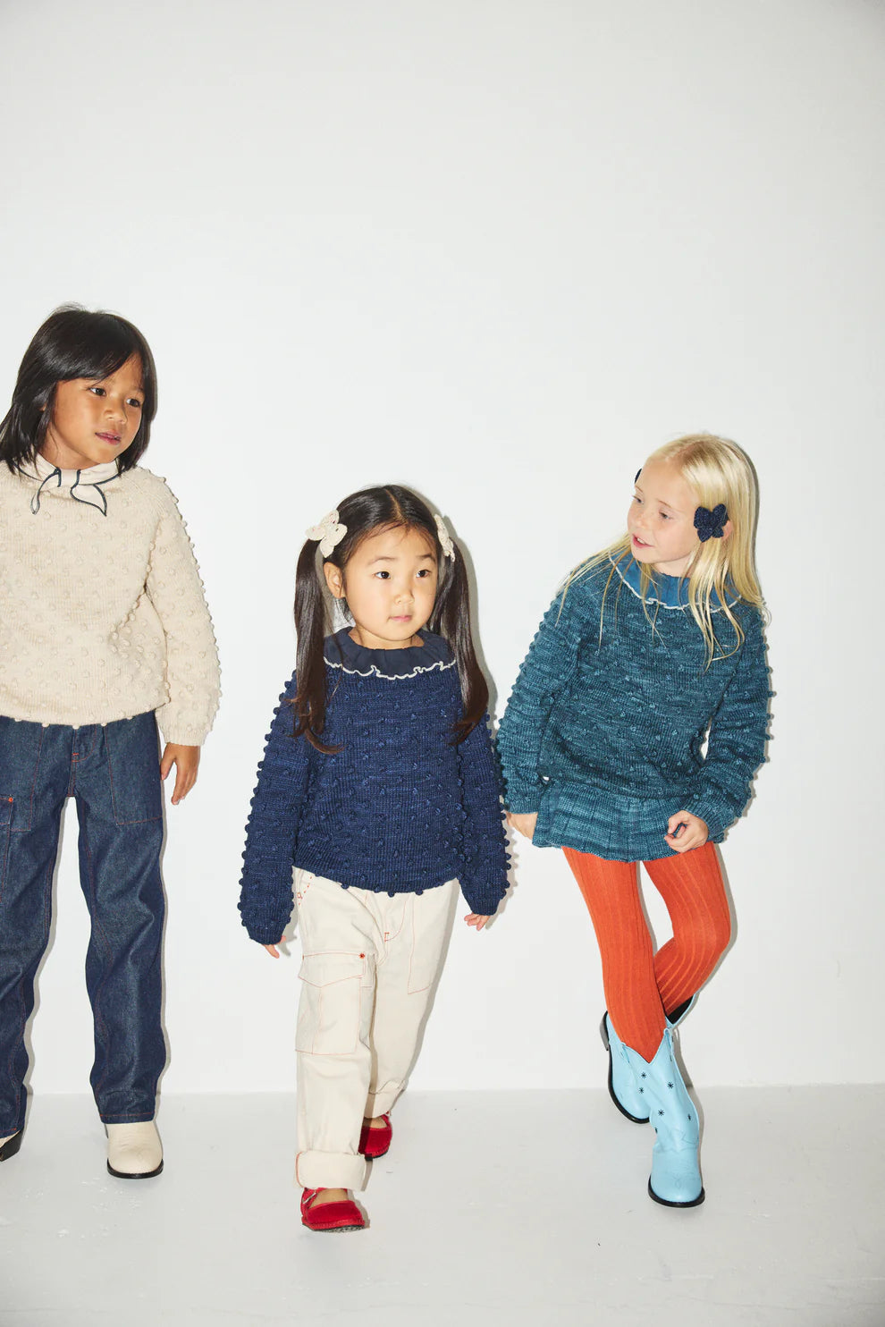 Original Popcorn Sweater, Blue Smoke