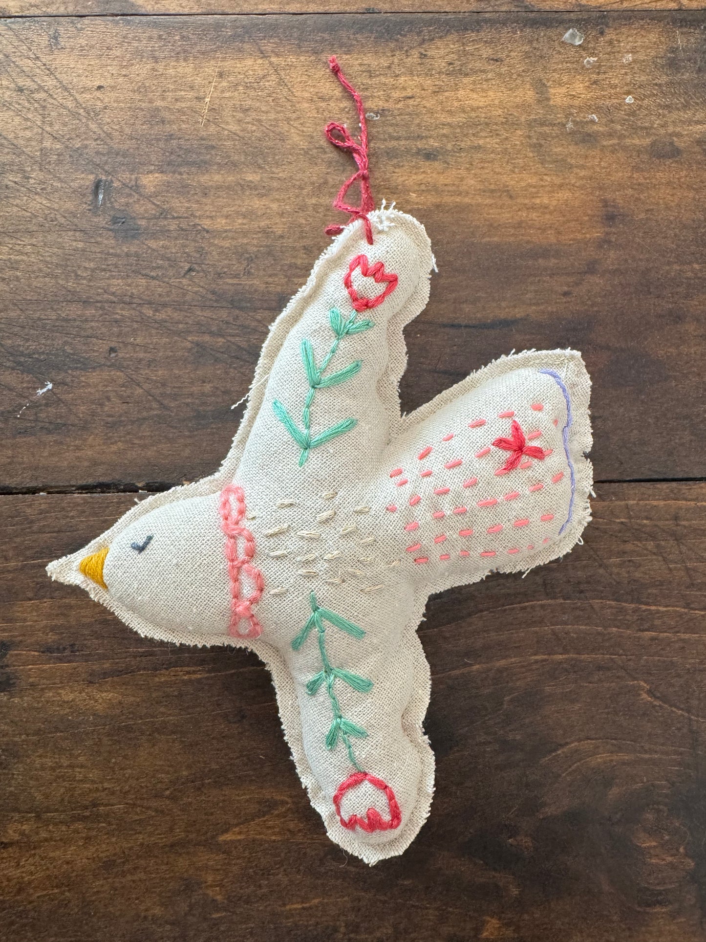 Embroidered Dove 006