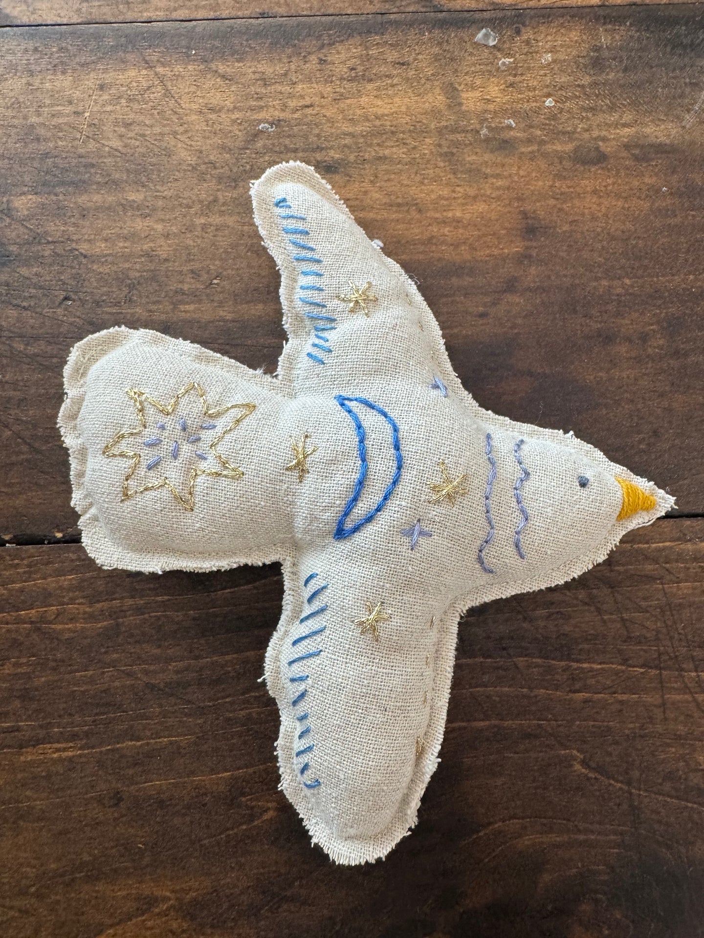 Embroidered Dove 008