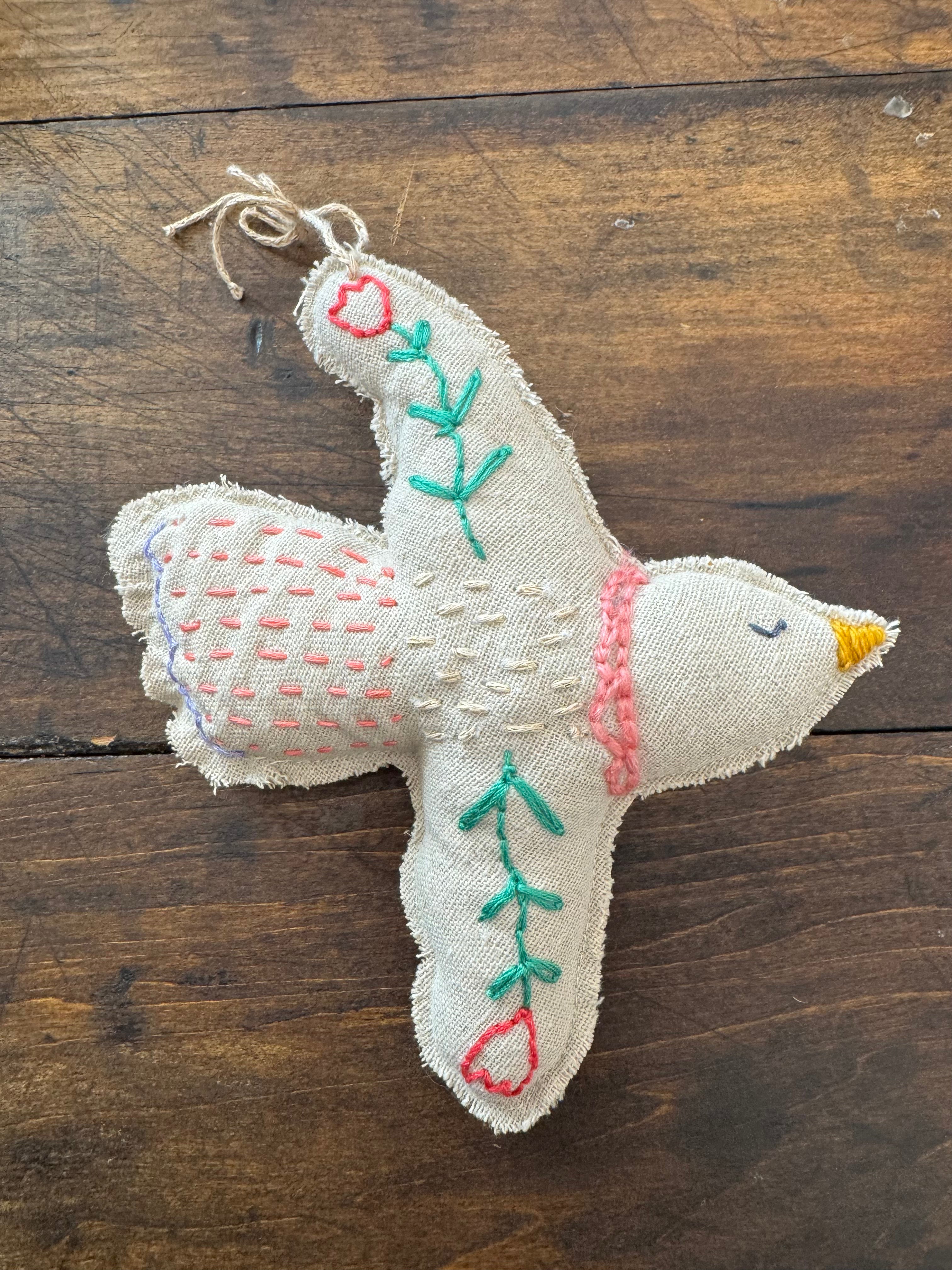 Embroidered Dove 010