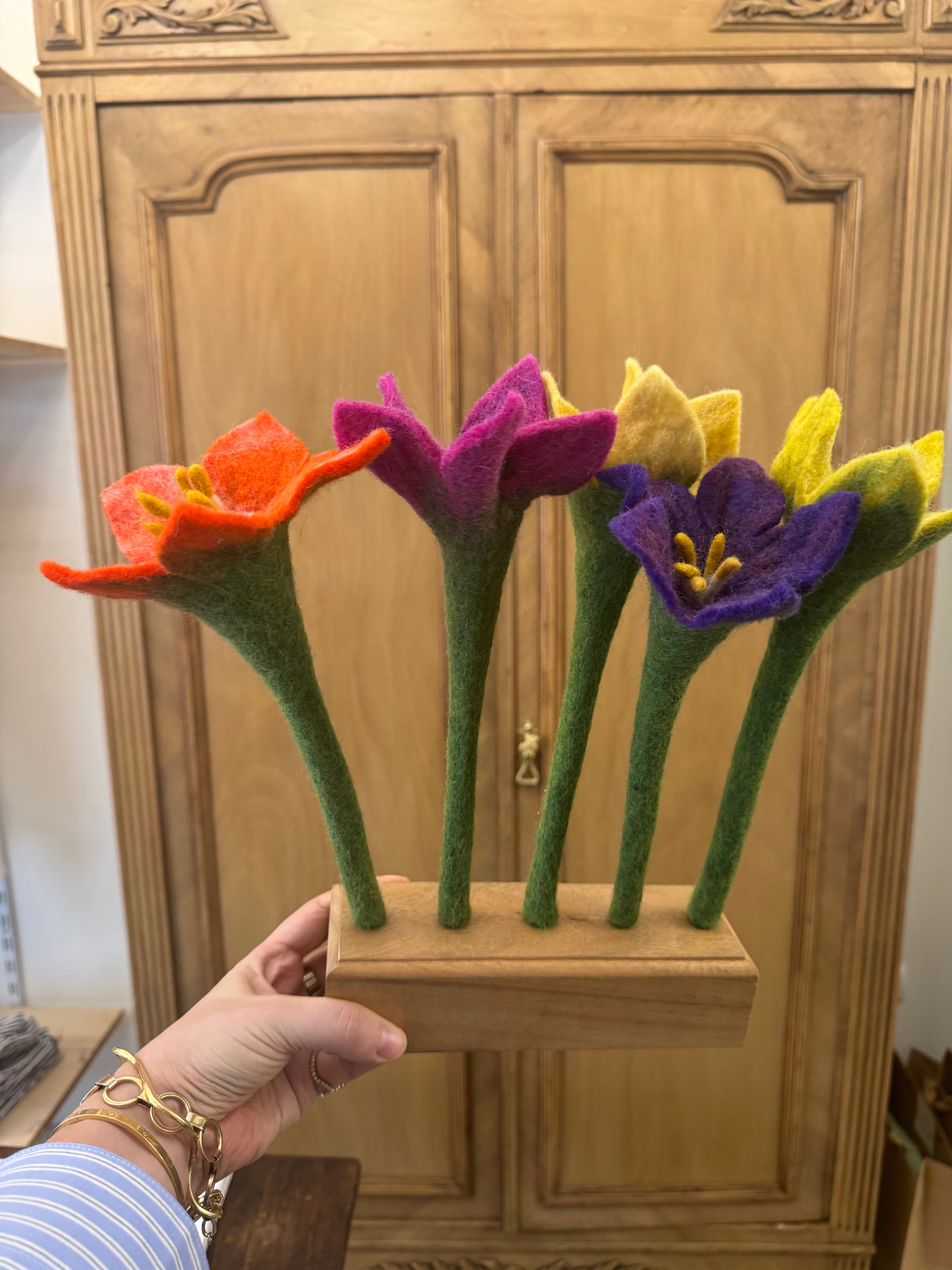Felted Flower Set