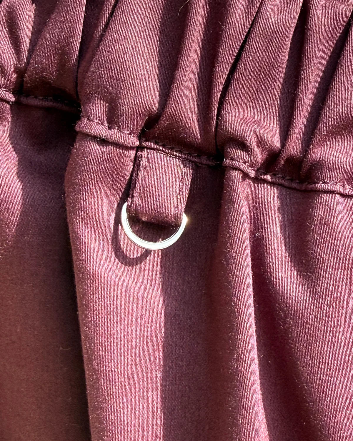 Cuffed Trousers - Dark Burgundy-7