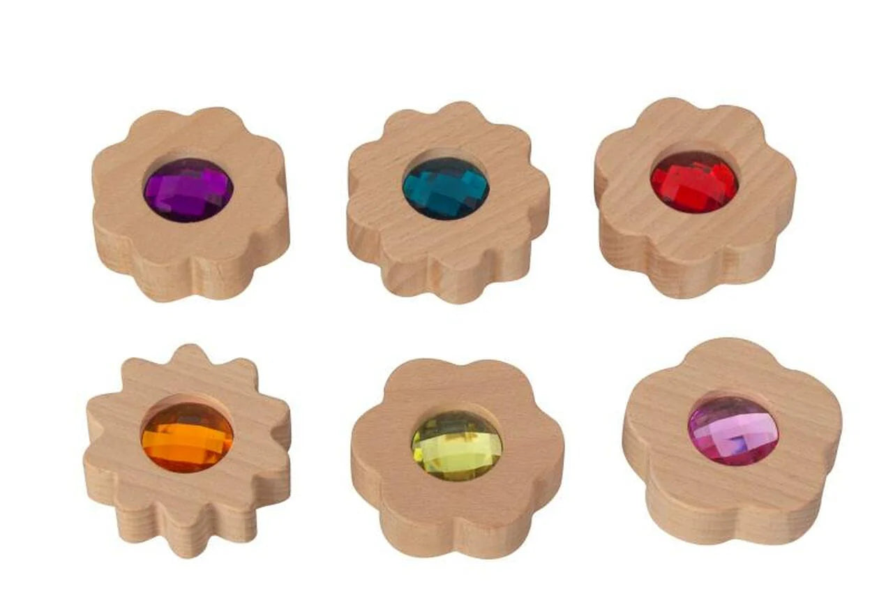 Gem Counting Flowers- 6 Pieces