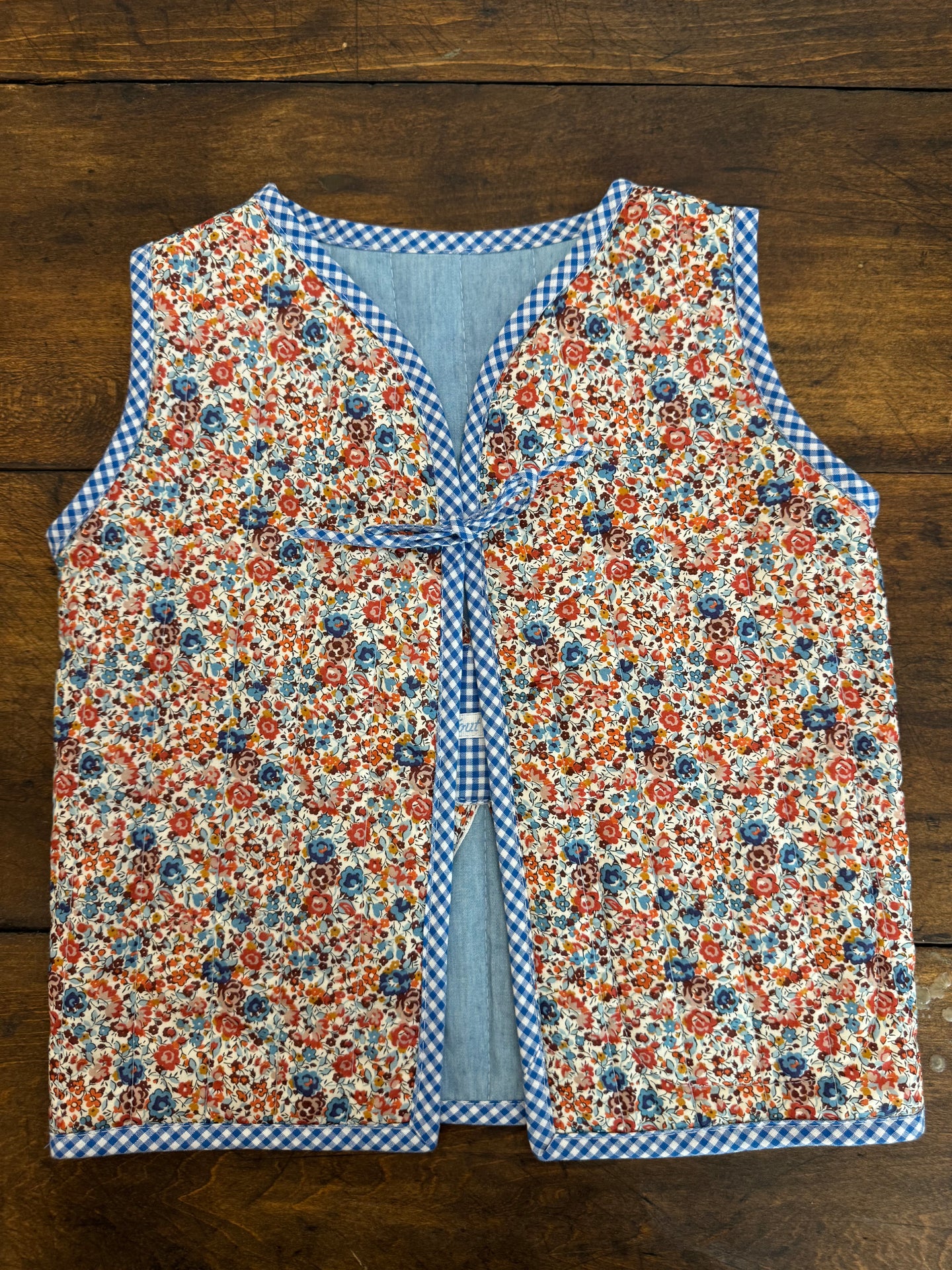 Quilted Liberty Reversible Vest- Emma and Georgina