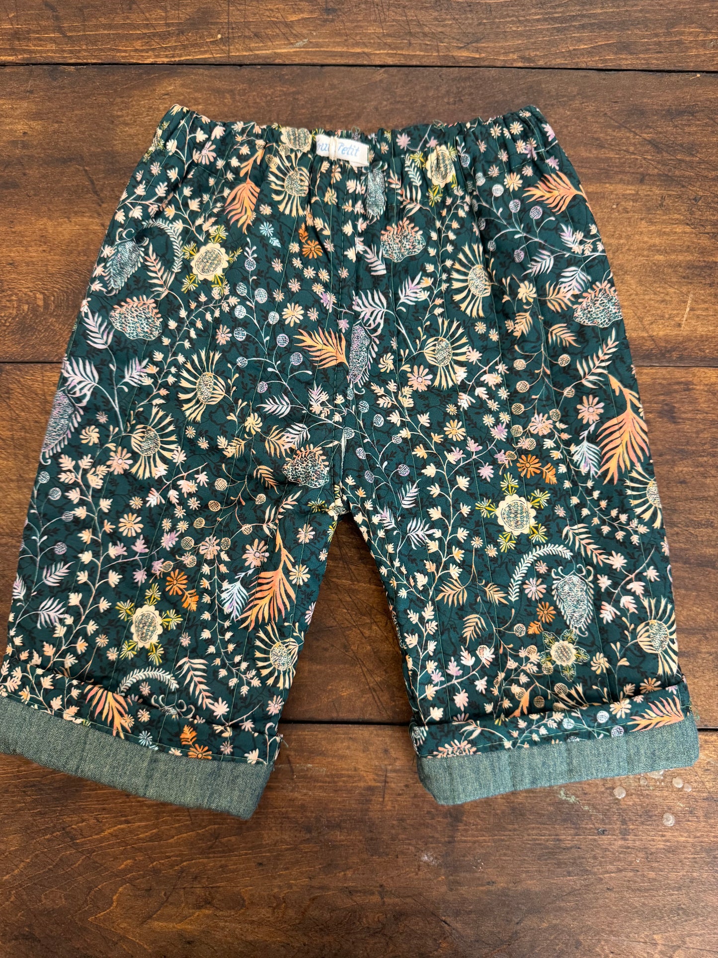 Quilted Pants- Green Forest