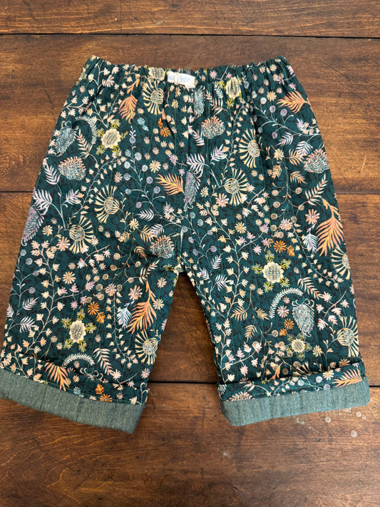 Quilted Pants- Green Forest