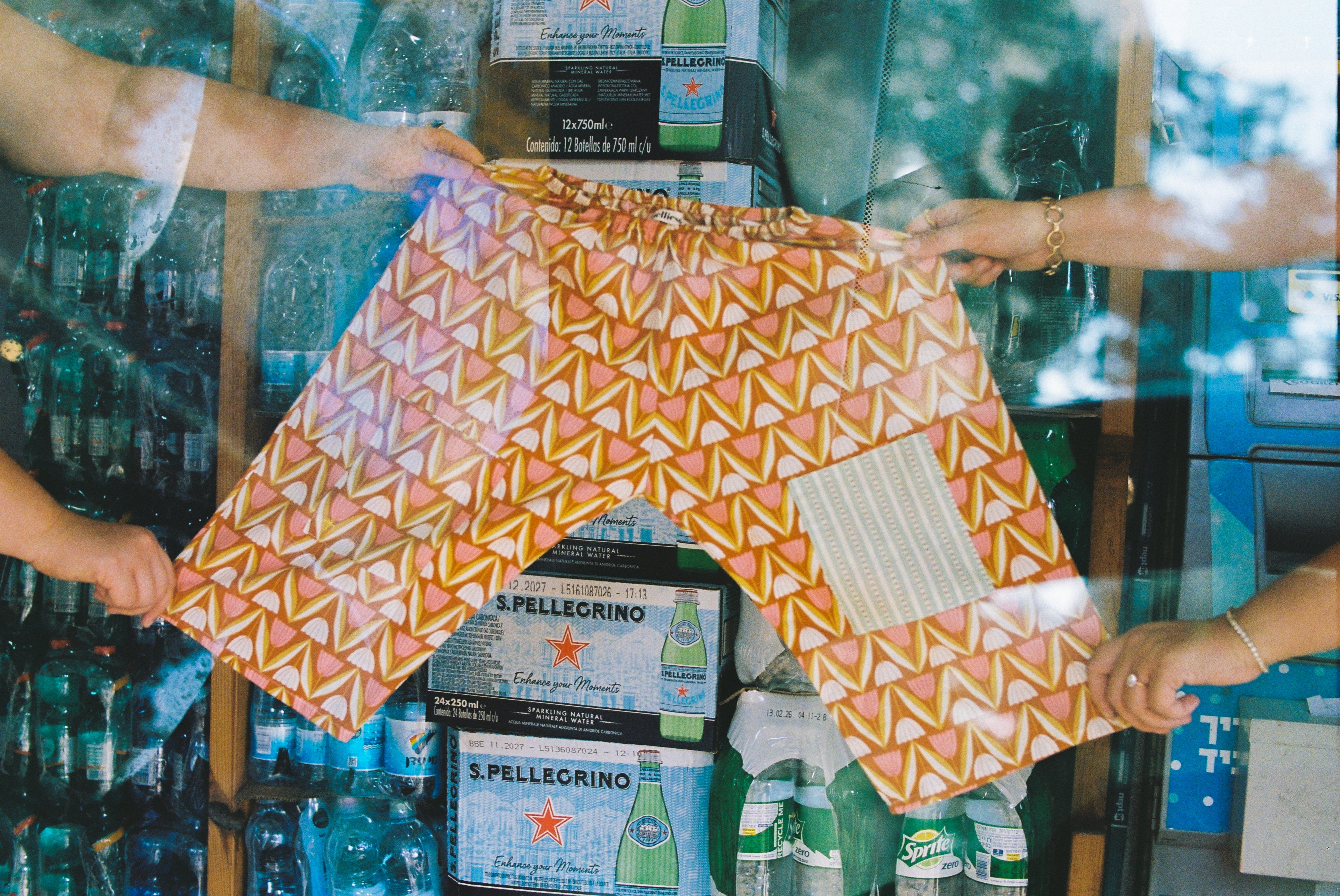 Organic Cotton Kids Loose Fit Pants: Retro Tulip