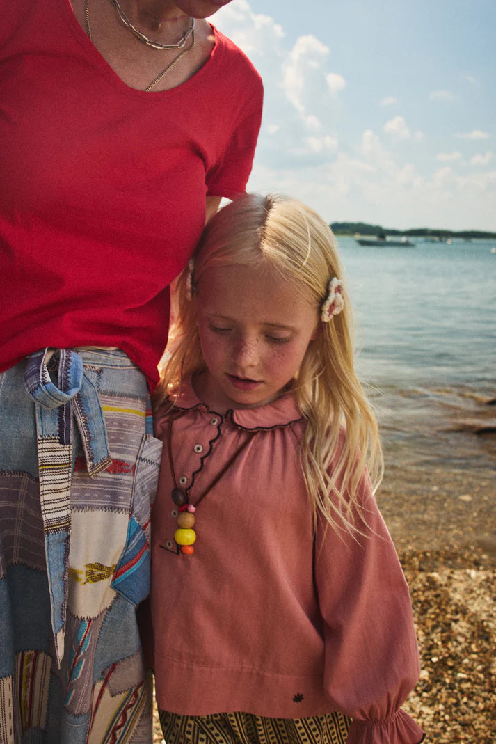 Medium Flower Clip Set, Rosewood