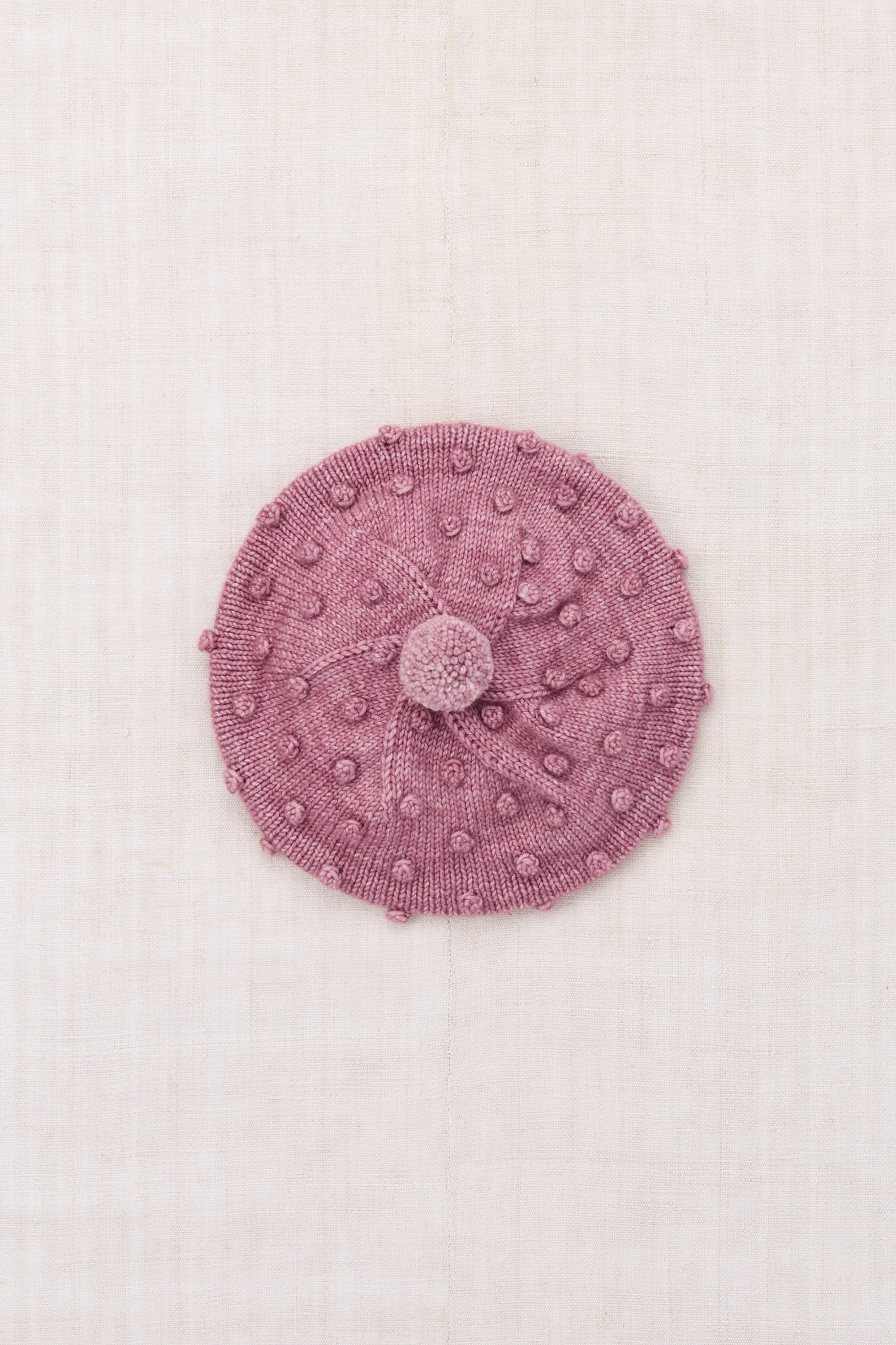 Popcorn Beret - Antique Rose
