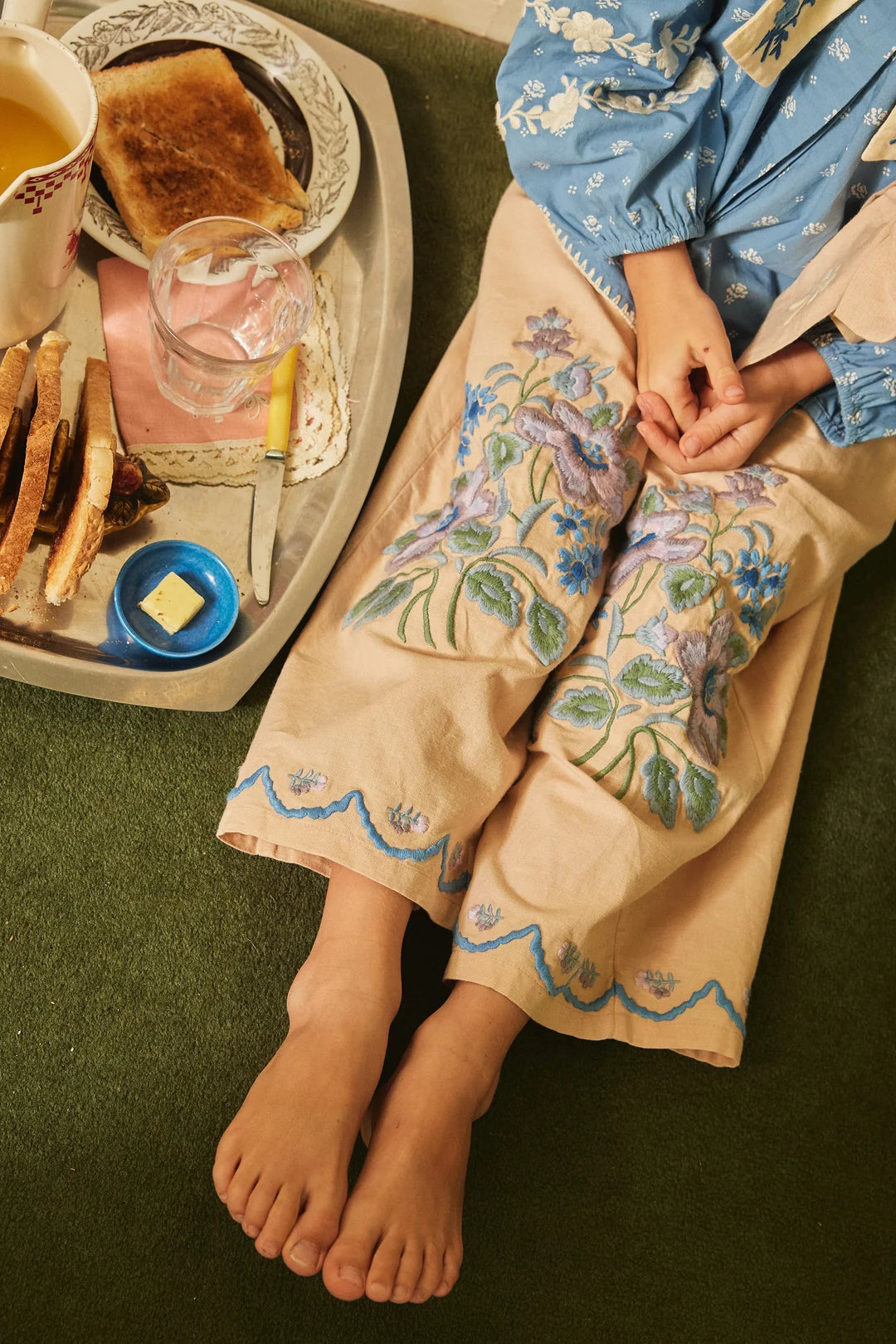 COMING SOON: Maggie Sailor Blouse - Mountain Calico Blue