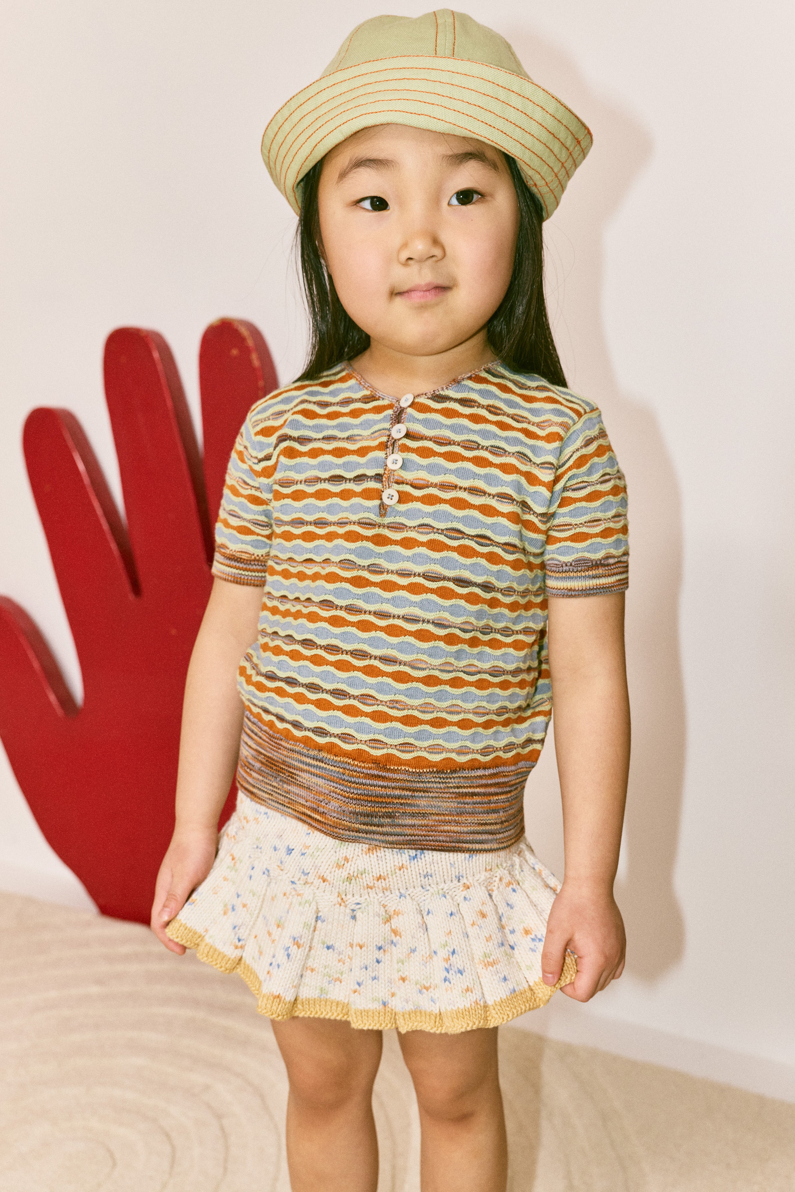 Little Paths Sunfish Sailor Hat, Aventurine