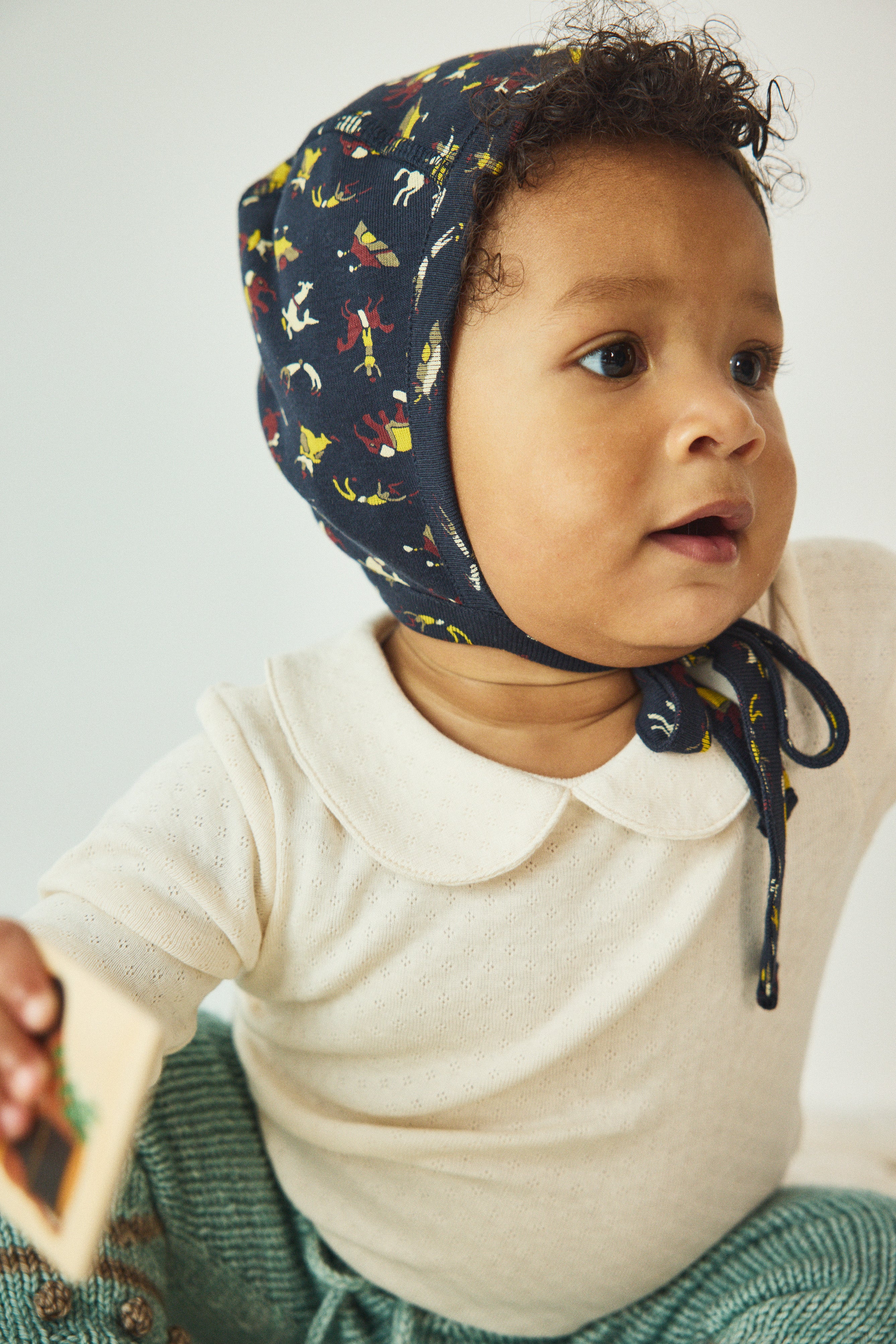 Baby Pointelle Petit Collar Onesie