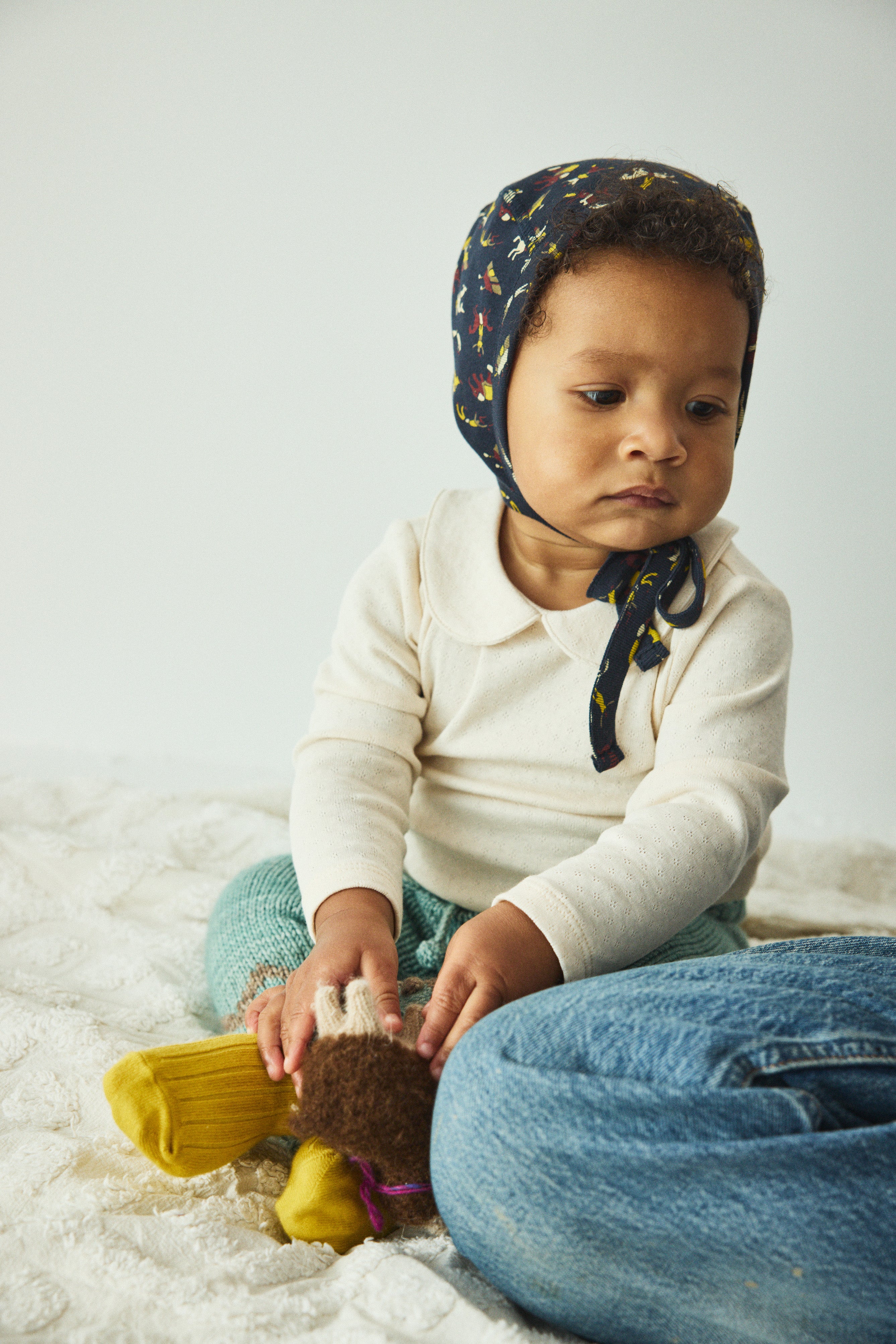 Baby Pointelle Petit Collar Onesie