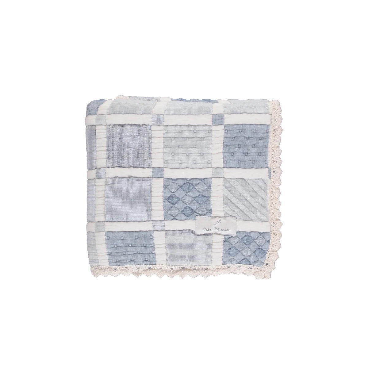 Mai Blanket, Blue Patchwork