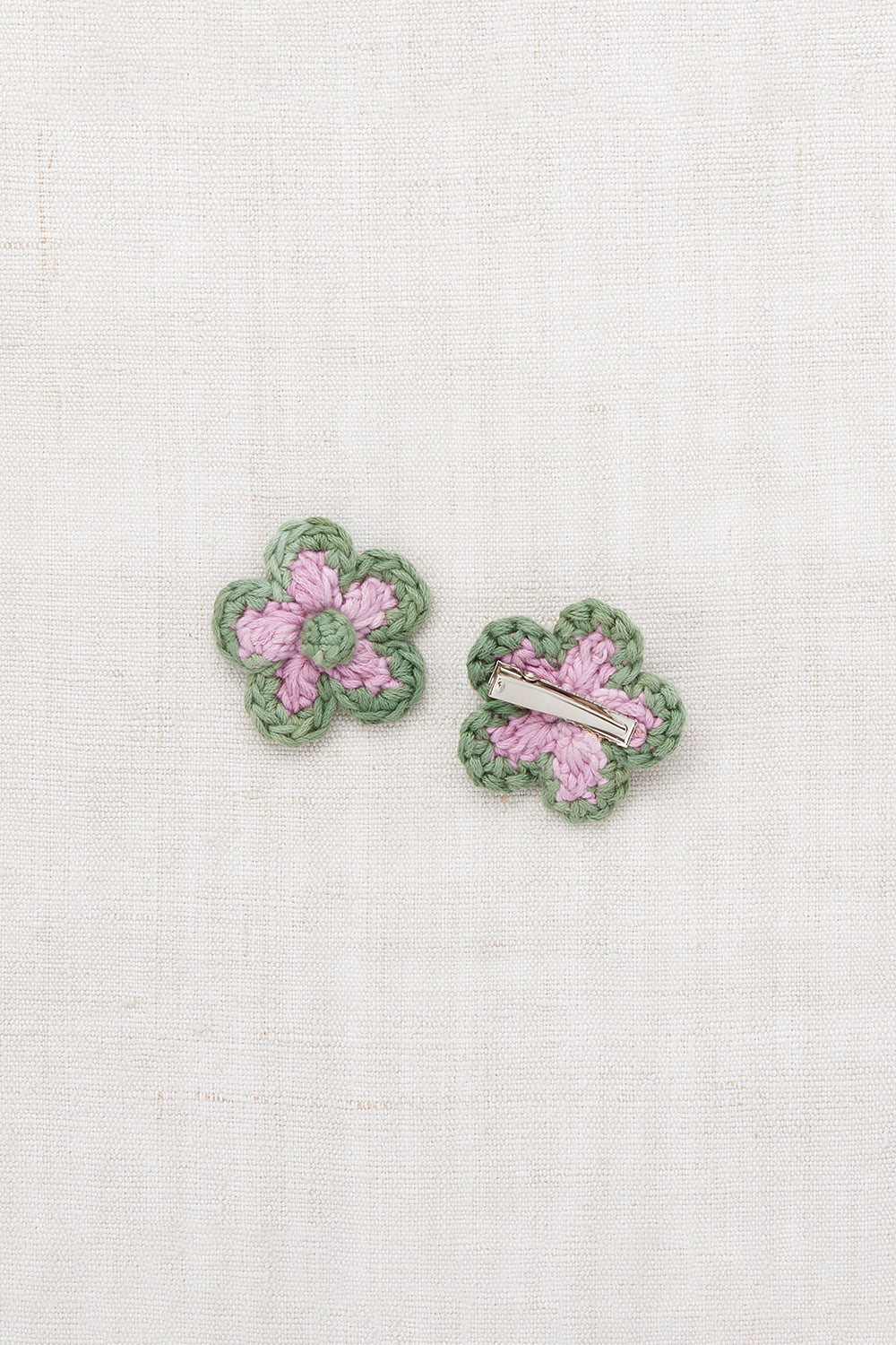 Medium Flower Clip Set- Hazy Lilac