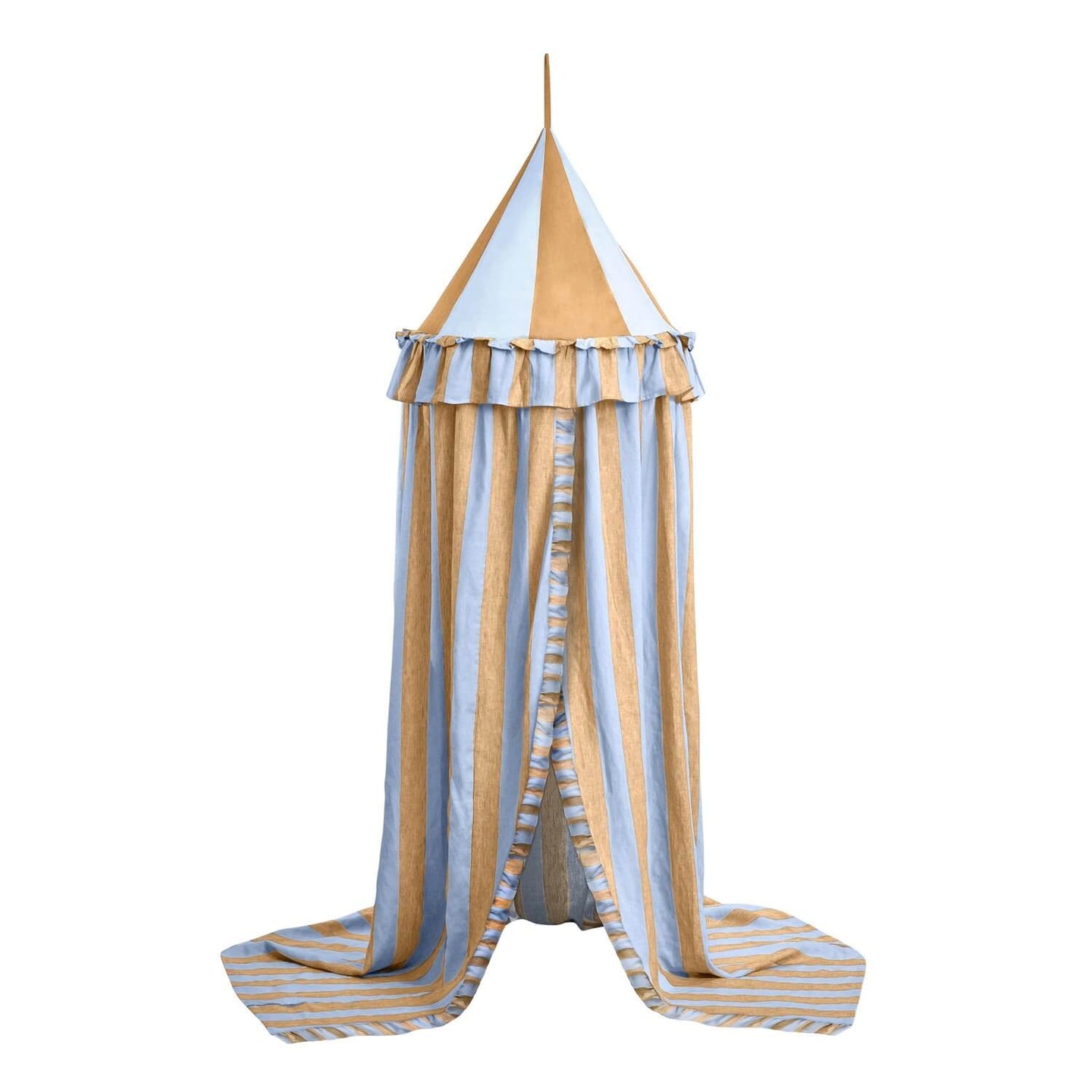 Sirkus Stripe Canopy, Cornflower & Ochre