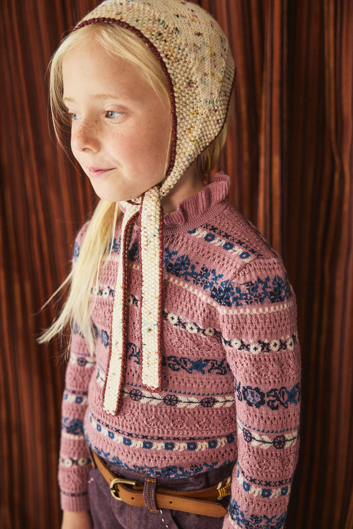 Pamela Sweater, Antique Rose