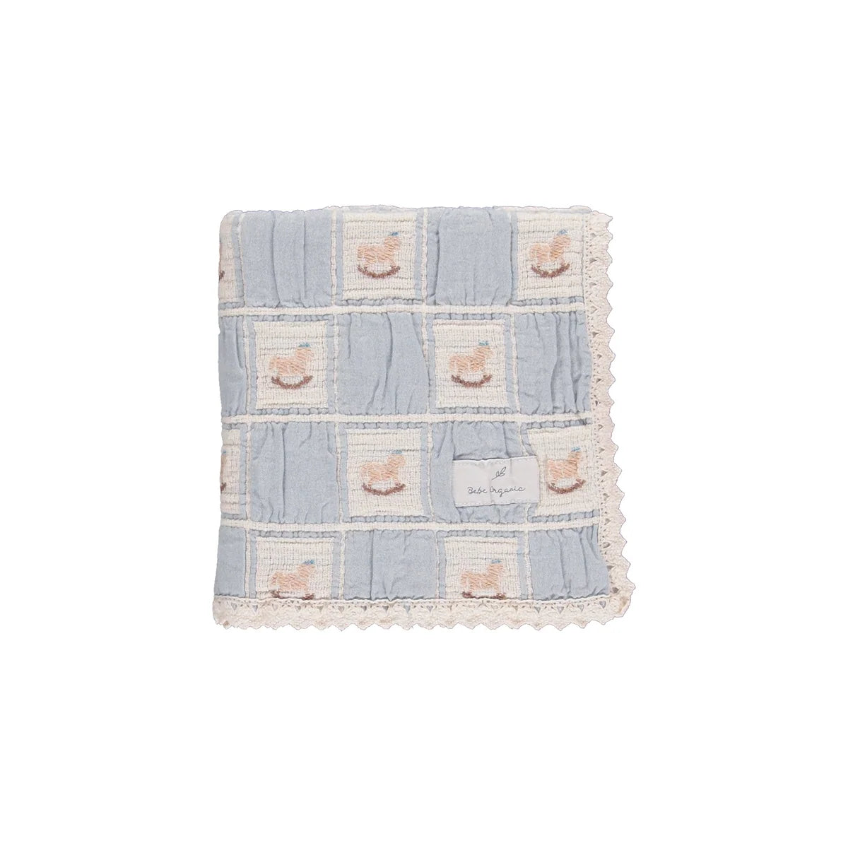 Rocking Horse Blanket, Blue