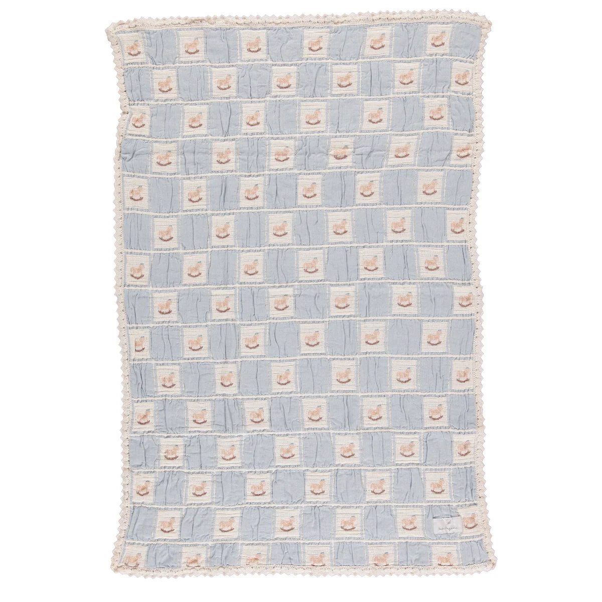 Rocking Horse Blanket, Blue