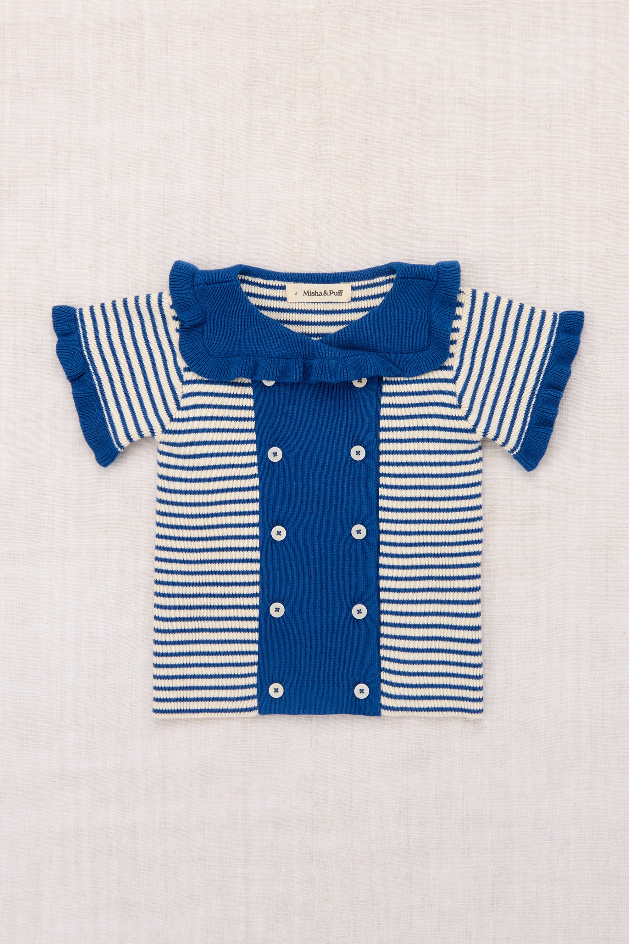 Ruffle Sailor Cardigan