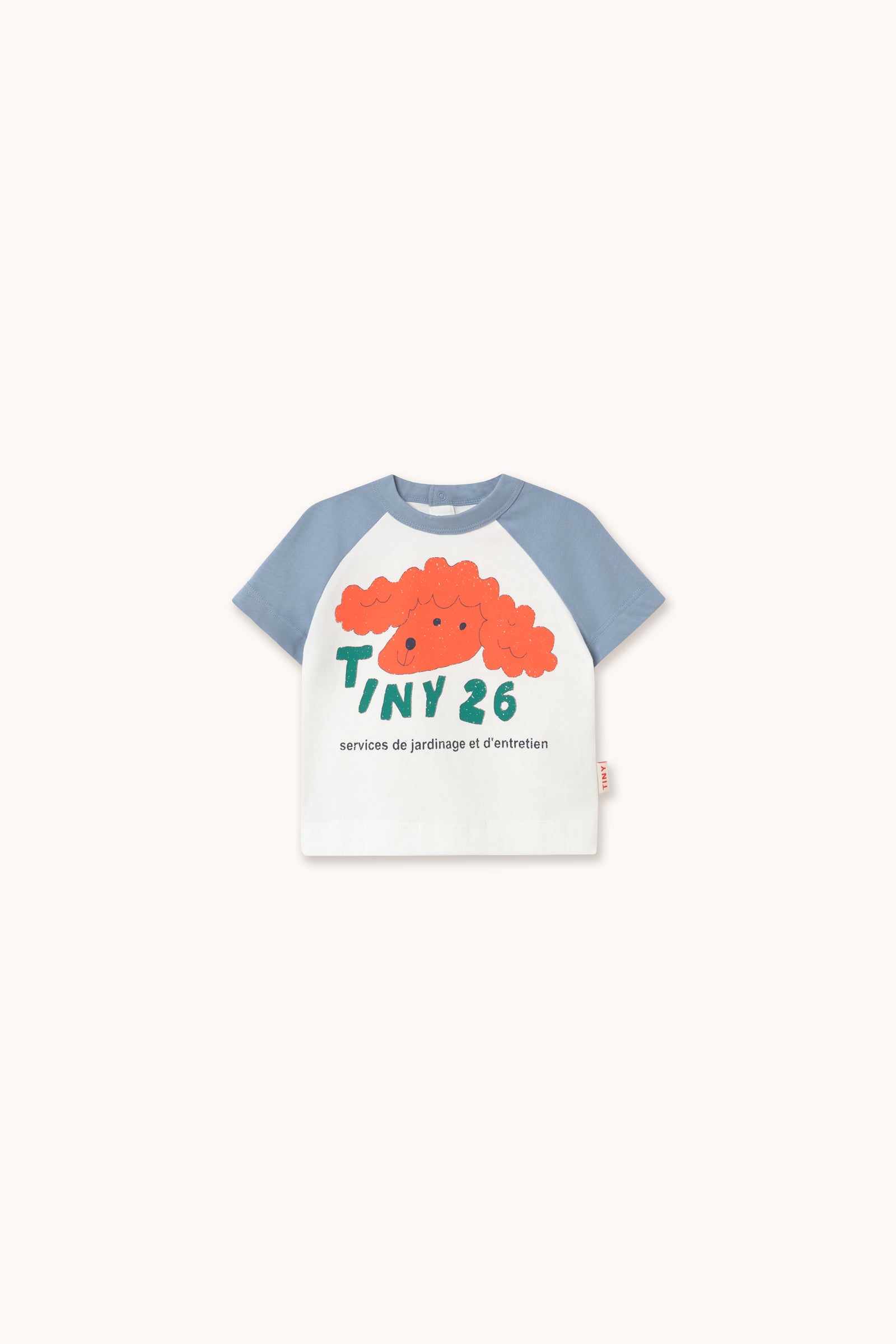 Red Dog Graphic Baby Tee