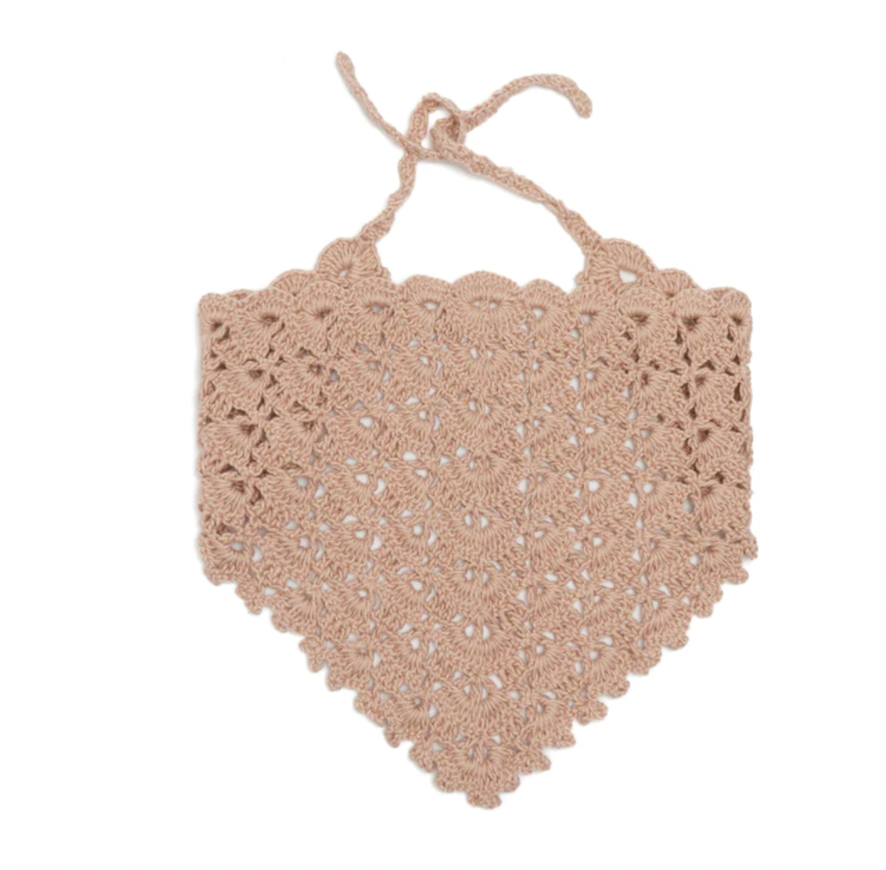 Flower Market Kerchief, Child- Nougat Neutral