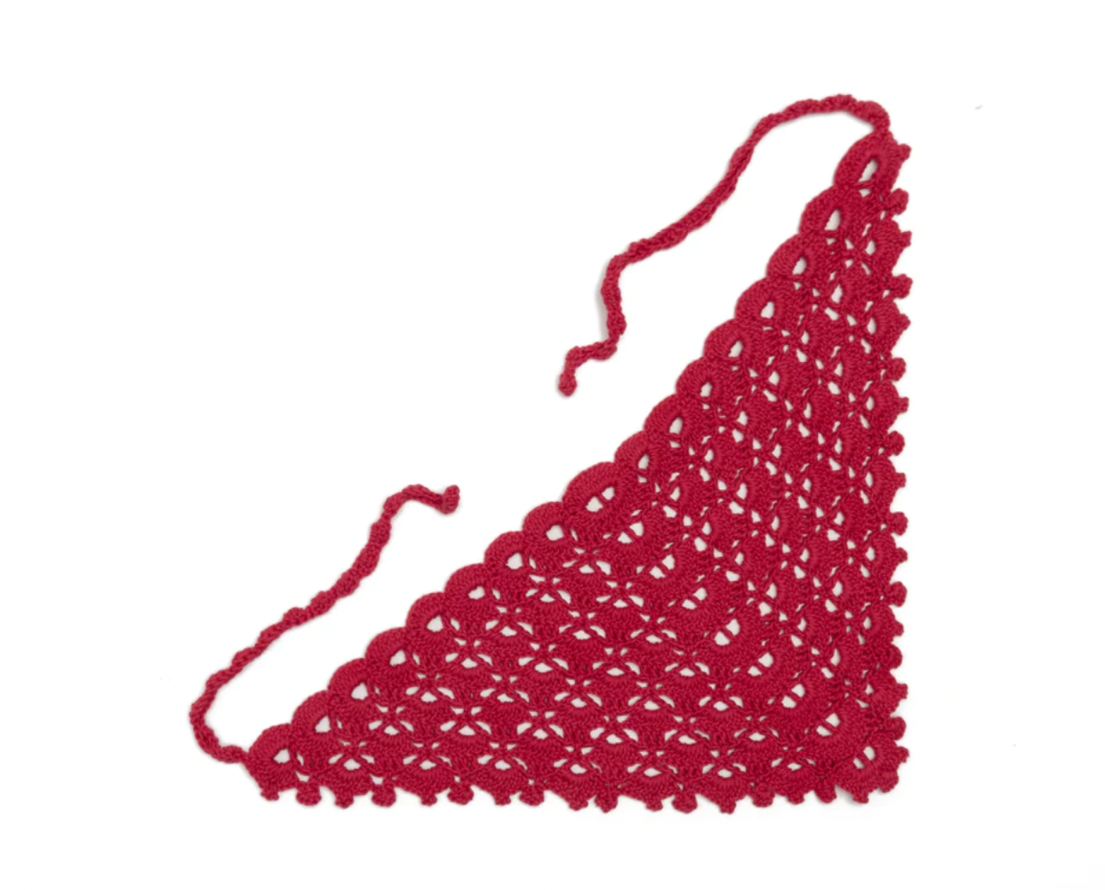 Flower Market Kerchief, Child- Cherry Red