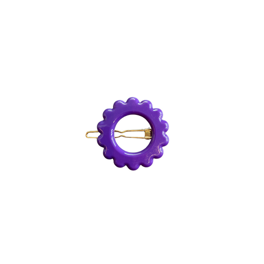 Daisy Hair Clip- Purple