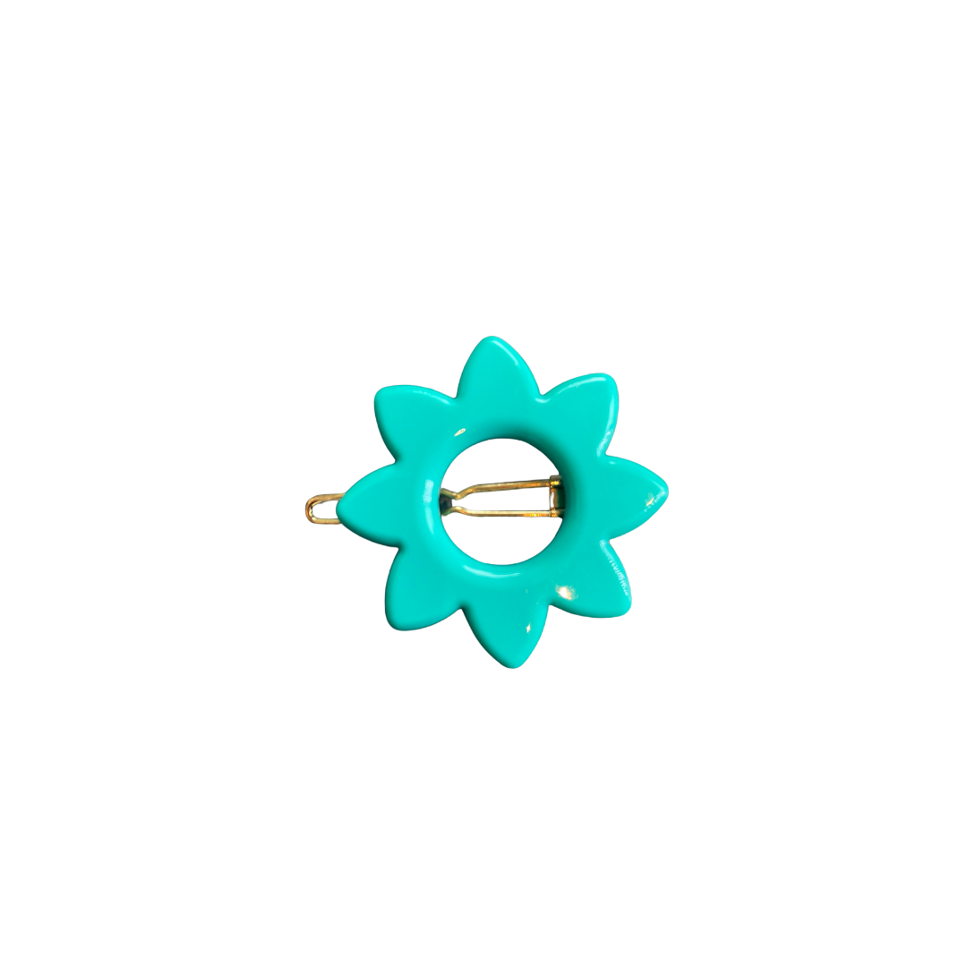 Anna Hair Clip- Turquoise