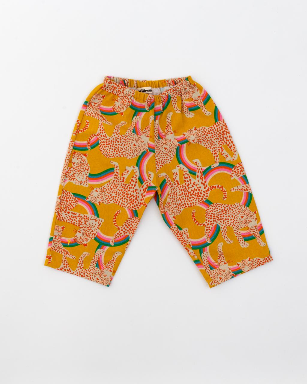 Loose Fit Pants- Cheetah Rainbow