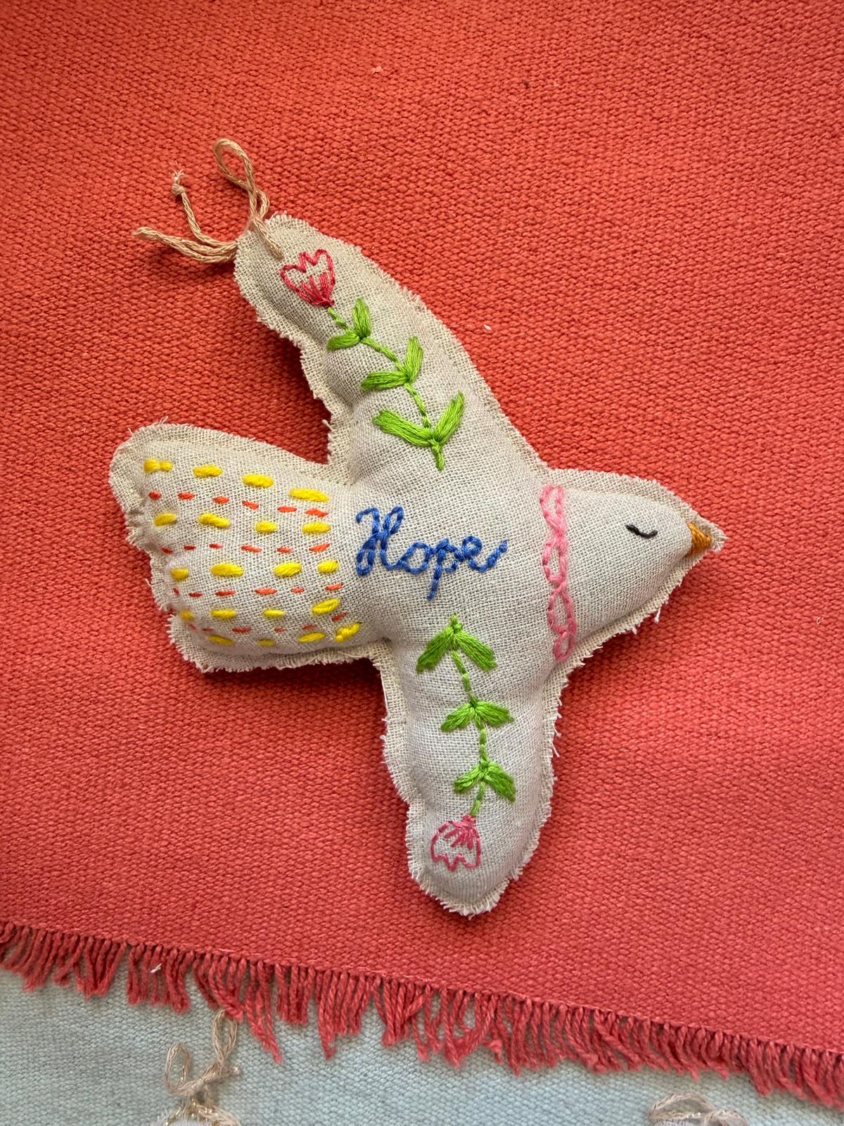 Embroidered Dove